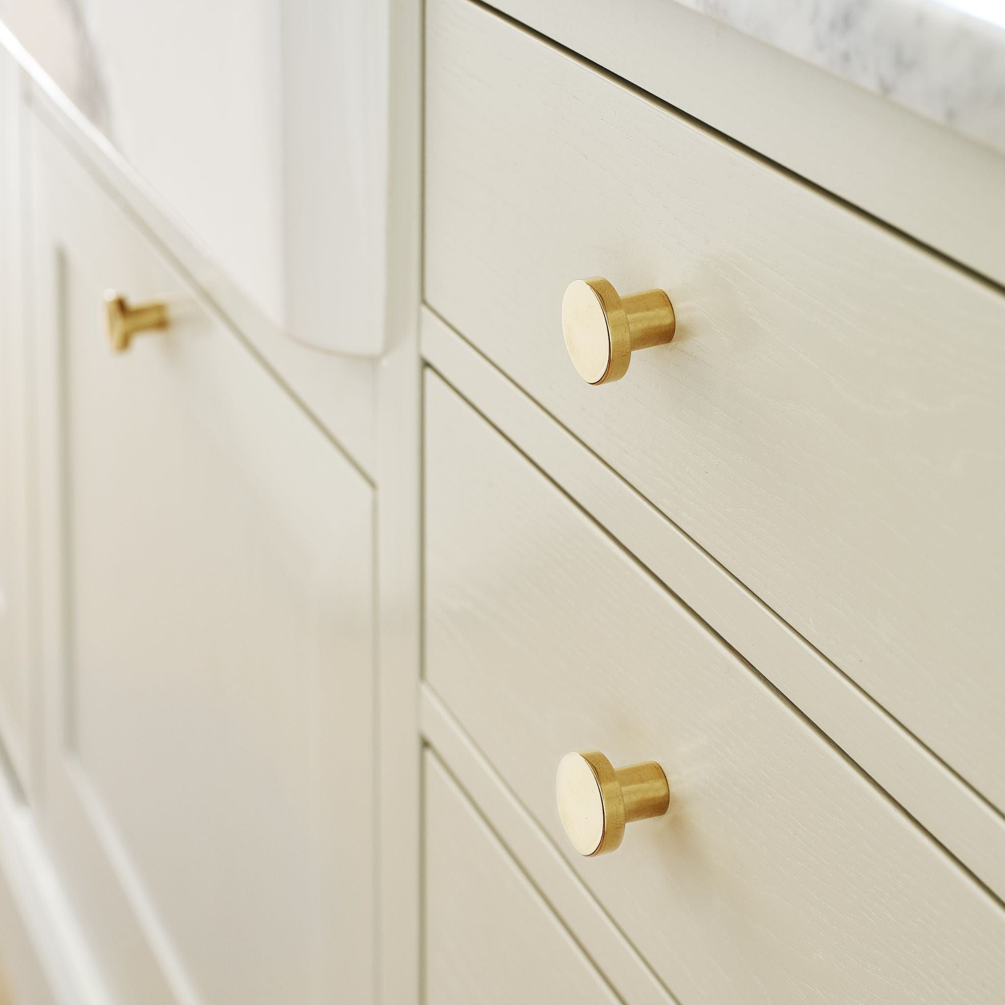 Dot | Knop i Poleret Messing uden Lak Ø 30 mm Furnipart FINICC
