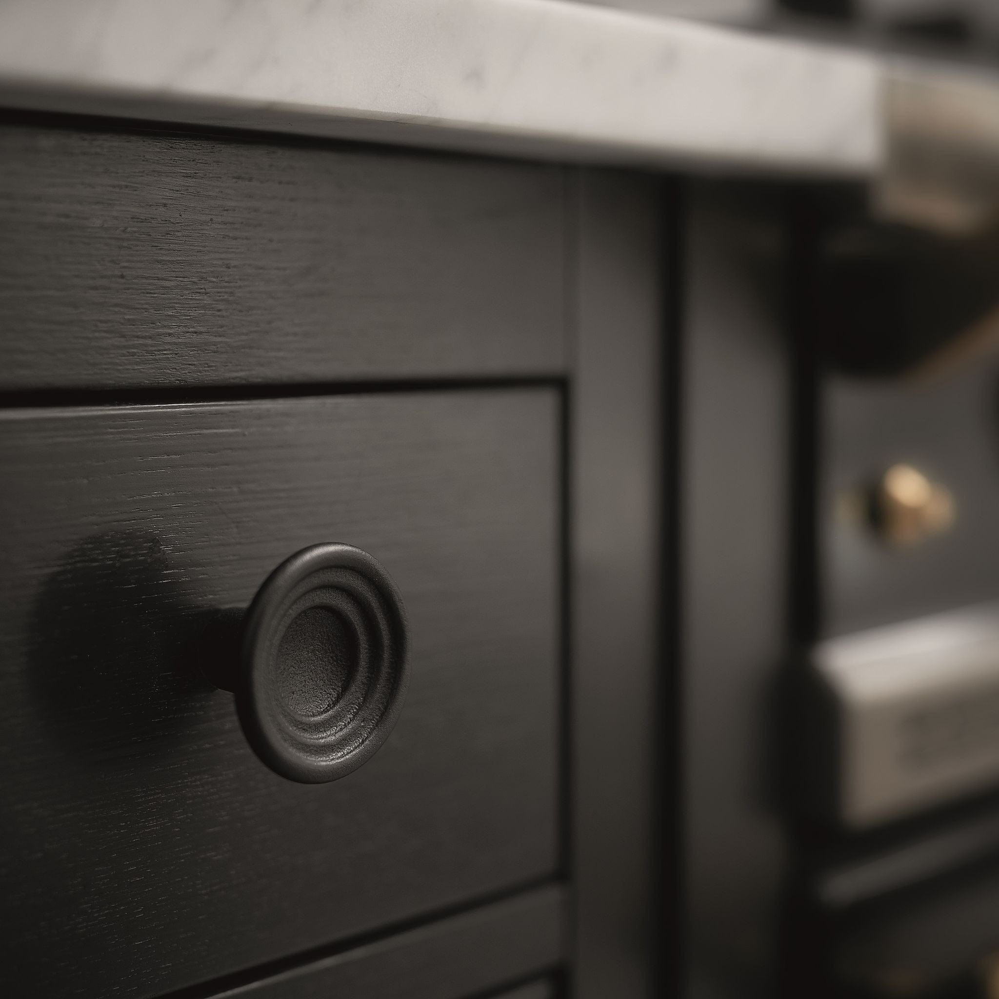 Fleur | Knop i Sort Ø 46,1 mm Furnipart FP-300030046-9005 FINICC