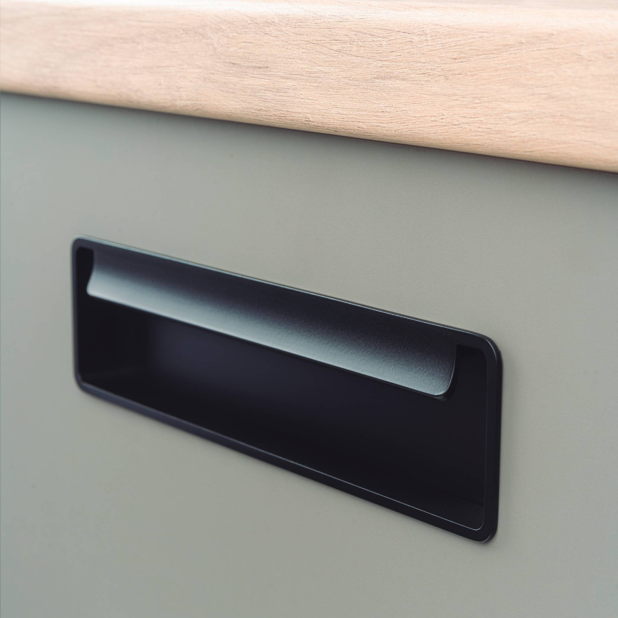 Fold | Indfræsningsgreb i Rustfrit Stål Finish L 174 mm (C/C: 128 mm) Viefe FINICC