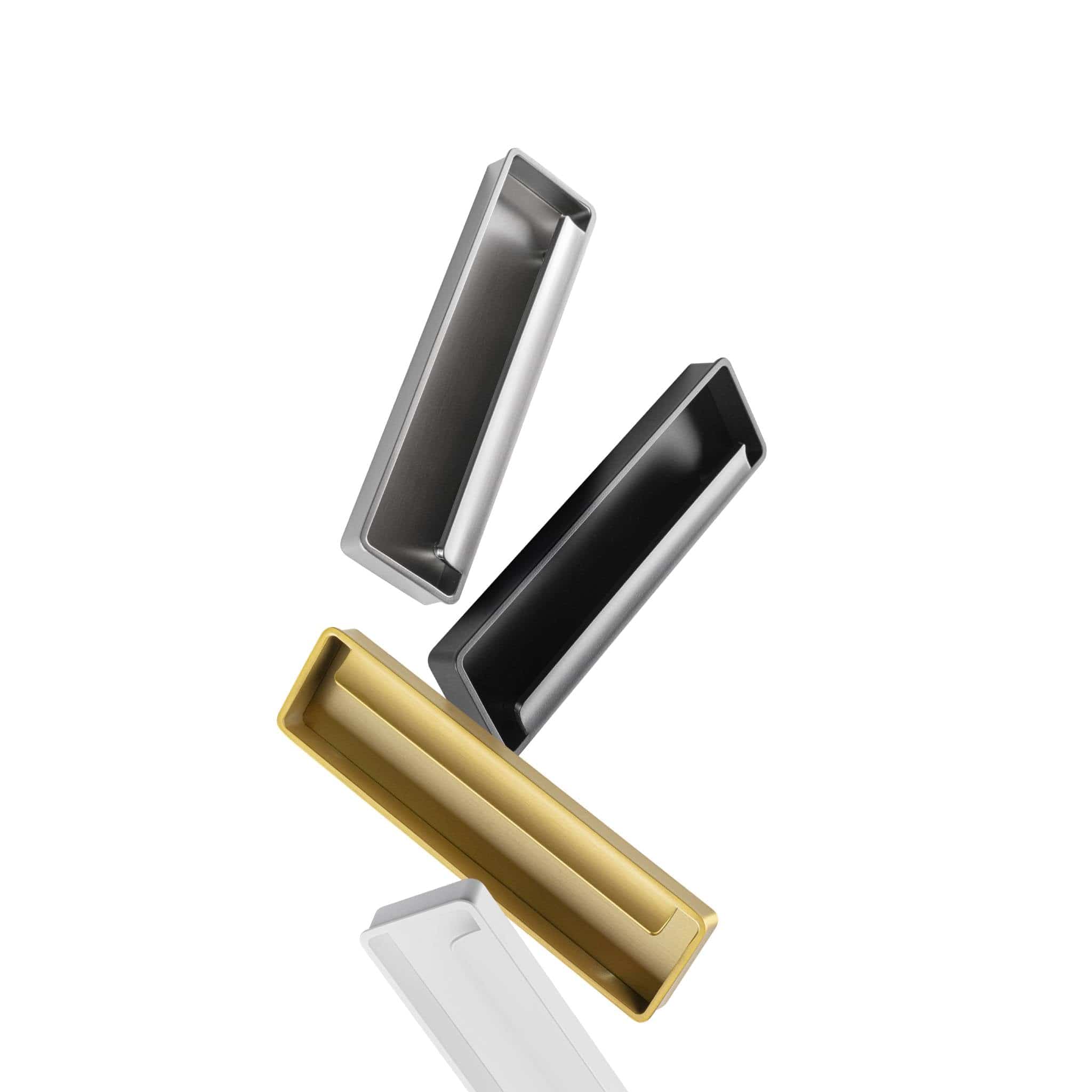 Fold | Indfræsningsgreb i Rustfrit Stål Finish L 174 mm (C/C: 128 mm) Viefe FINICC
