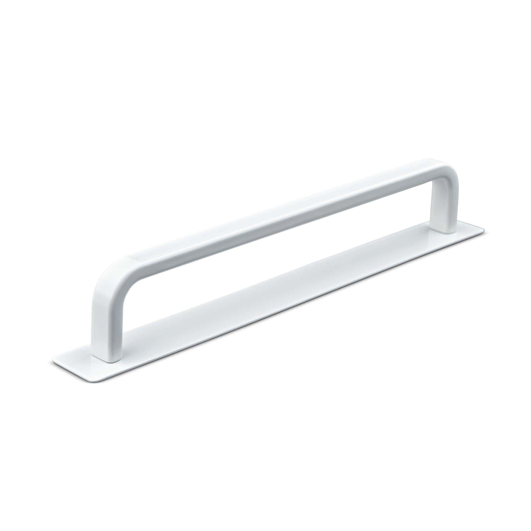 Gardone Stripe | Greb i Mat Hvid med bagplade L 166 mm (C/C 160 mm) Theofils FINICC