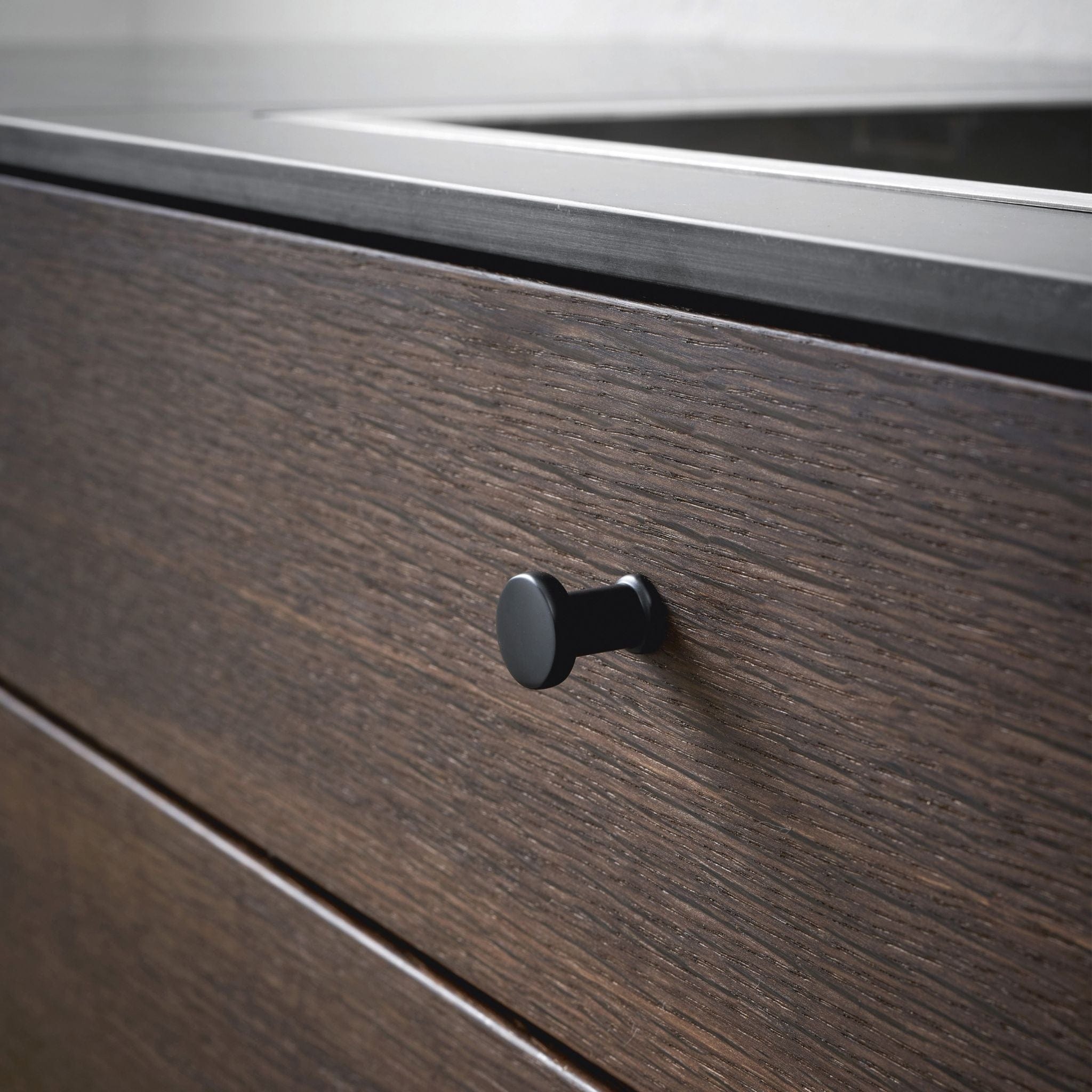 Gate | Knop i Mat Sort Ø 18,2 mm Furnipart FP-549820018-99 FINICC