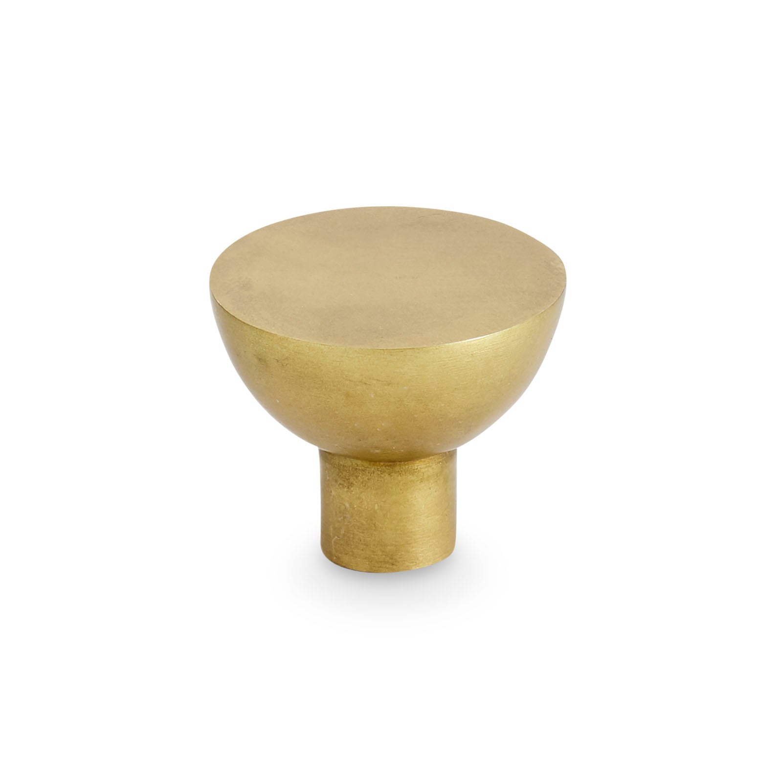Geometric | Knop/Knage i Ubehandlet Messing Ø 25 mm x D 21 mm H. Skjalm P. FINICC