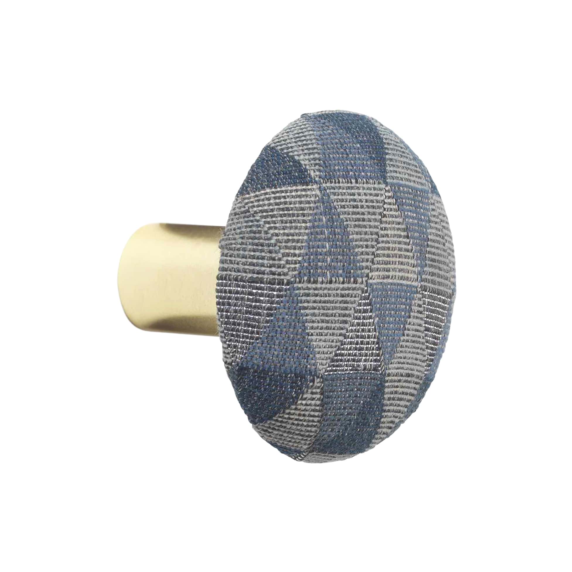 Haakon Jacquard | Knage i Stof / Dusty Blue M (Ø 80 mm x D 65 mm) Cozy Living CL-6037 FINICC