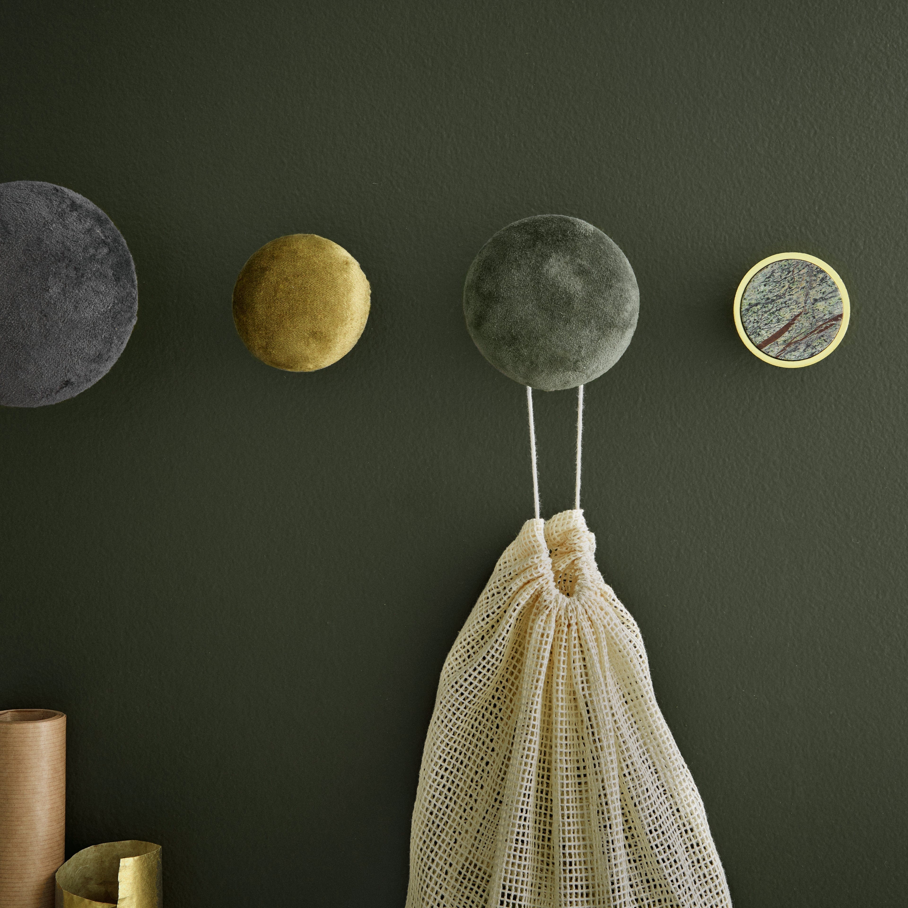 Helene Velvet | Knage i Velour / Matcha M (Ø 80 mm x D 65 mm) Cozy Living FINICC