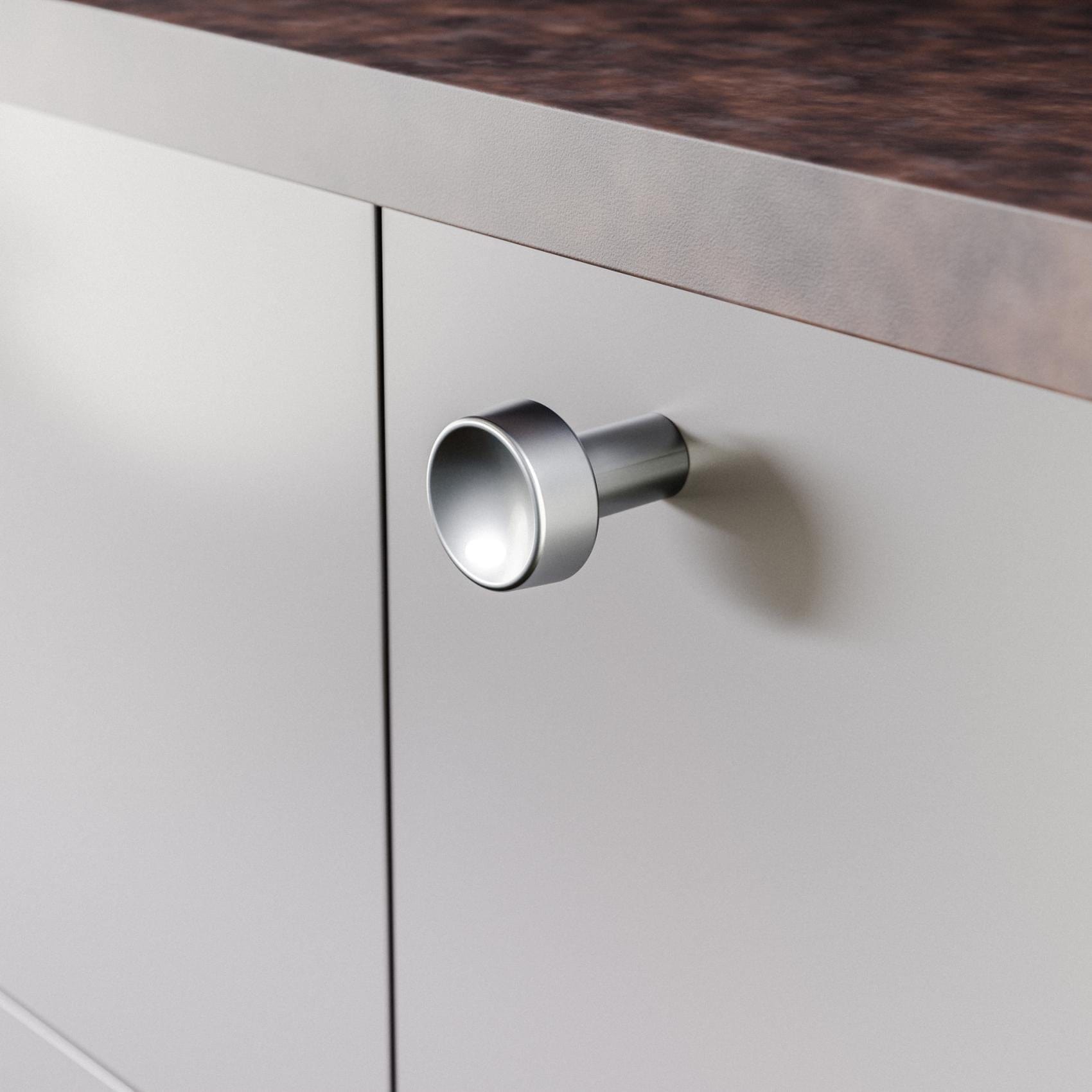 Hjo | Knop i Rustfrit Stål Finish Ø 25 mm x D 32 mm Twentytwo FINICC
