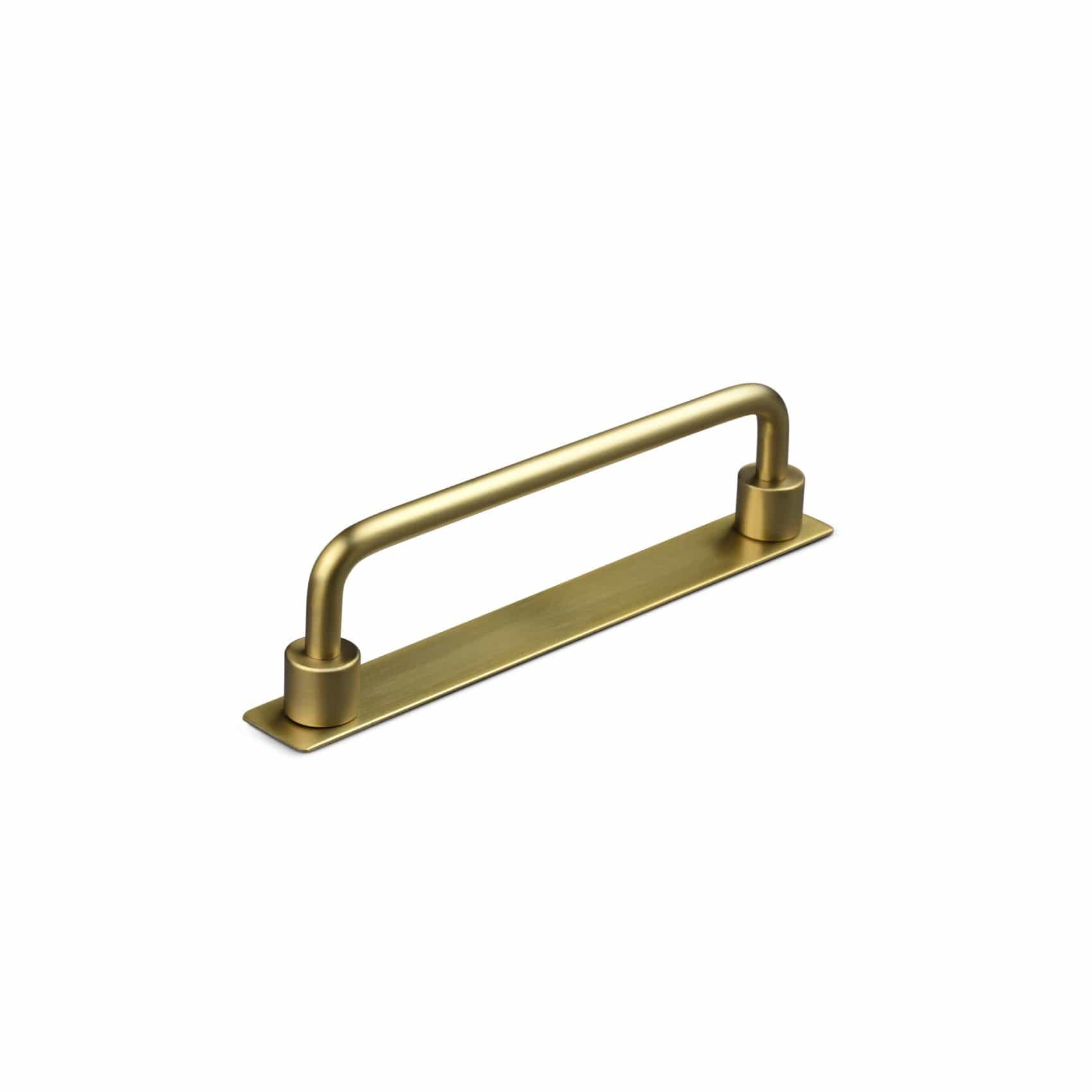Limone | Greb i Mat Messing med bagplade L 143 mm (C/C 128 mm) Theofils FINICC