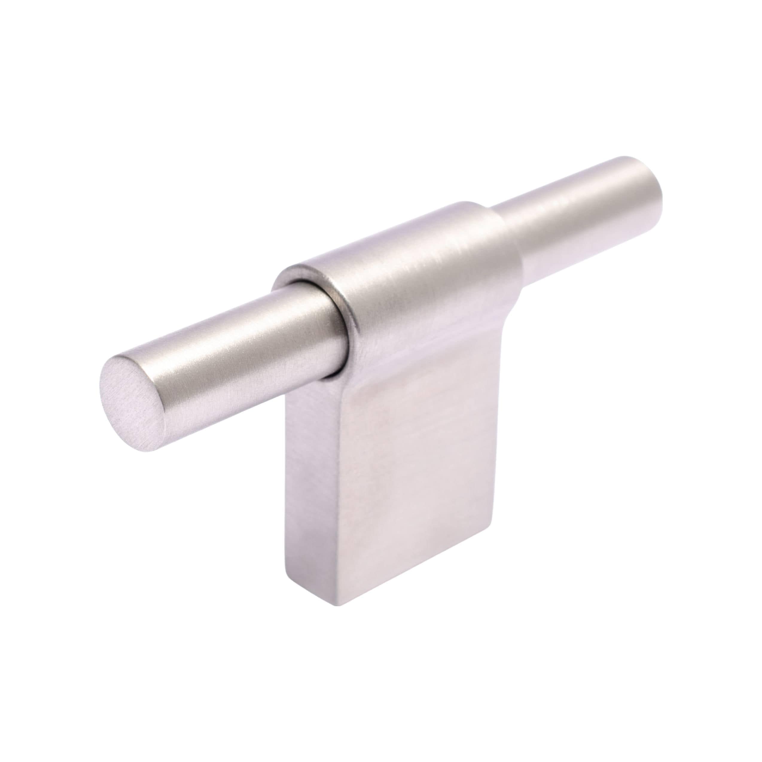 Line Slim T-Bar | Greb/Knop i Børstet Rustfrit Stål L 60 mm (C/C 12 mm) BB Sweden BB-KN28RB FINICC
