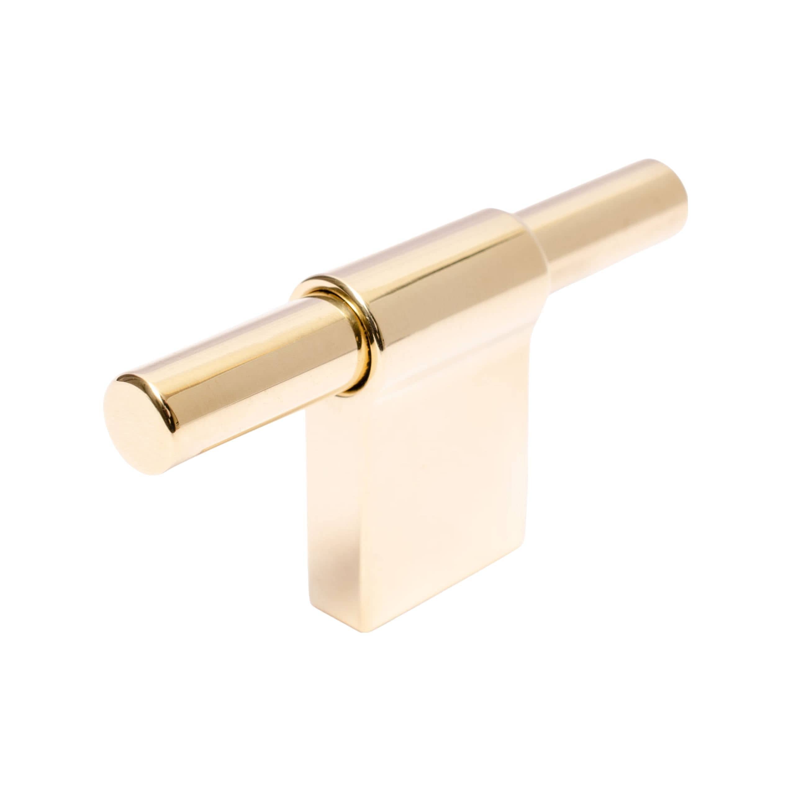 Line Slim T-Bar | Greb/Knop i Poleret Messing uden Lak L 60 mm (C/C 12 mm) BB Sweden FINICC