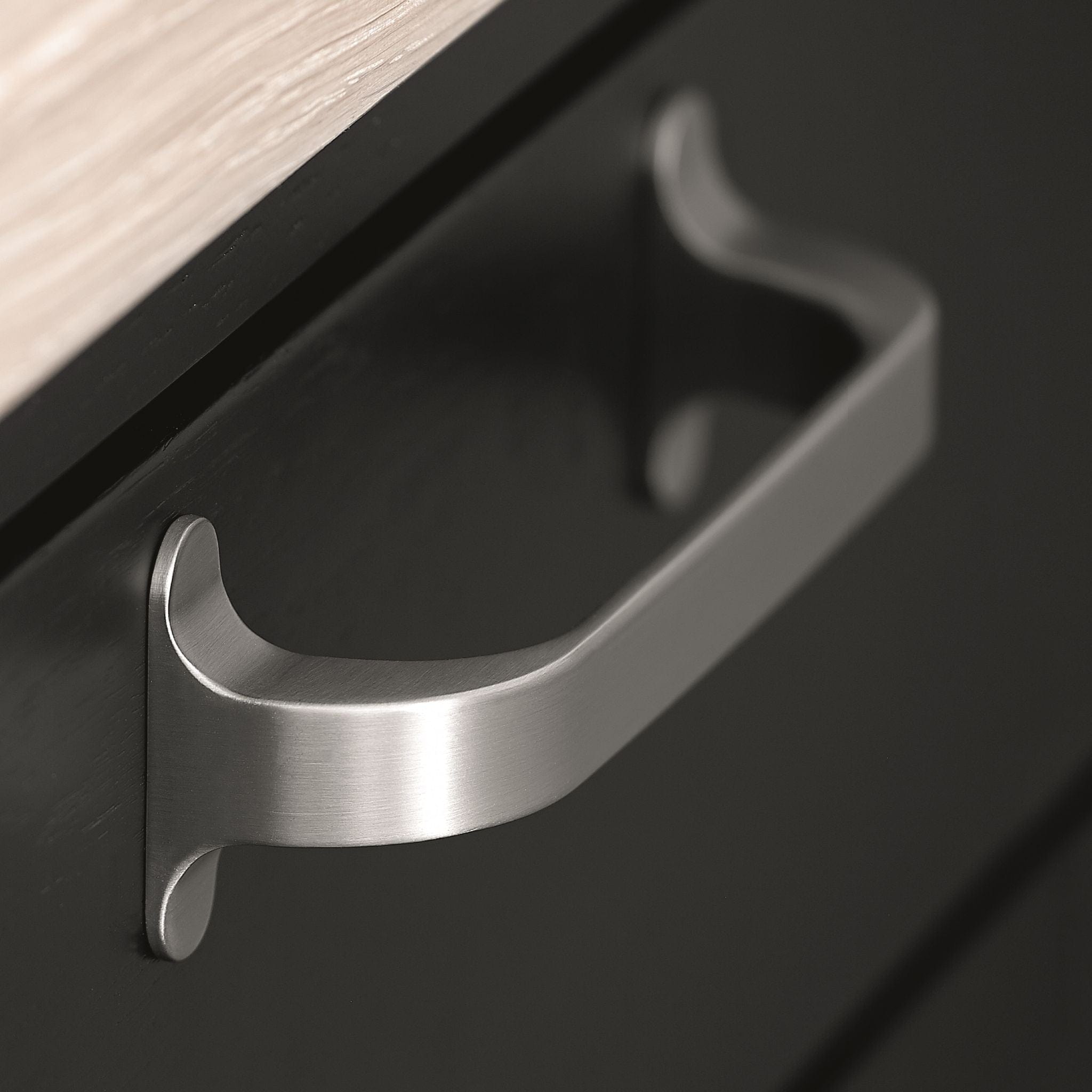 Locker | Greb i Rustfrit Stål Finish L 140 mm (C/C: 128 mm) Furnipart FINICC