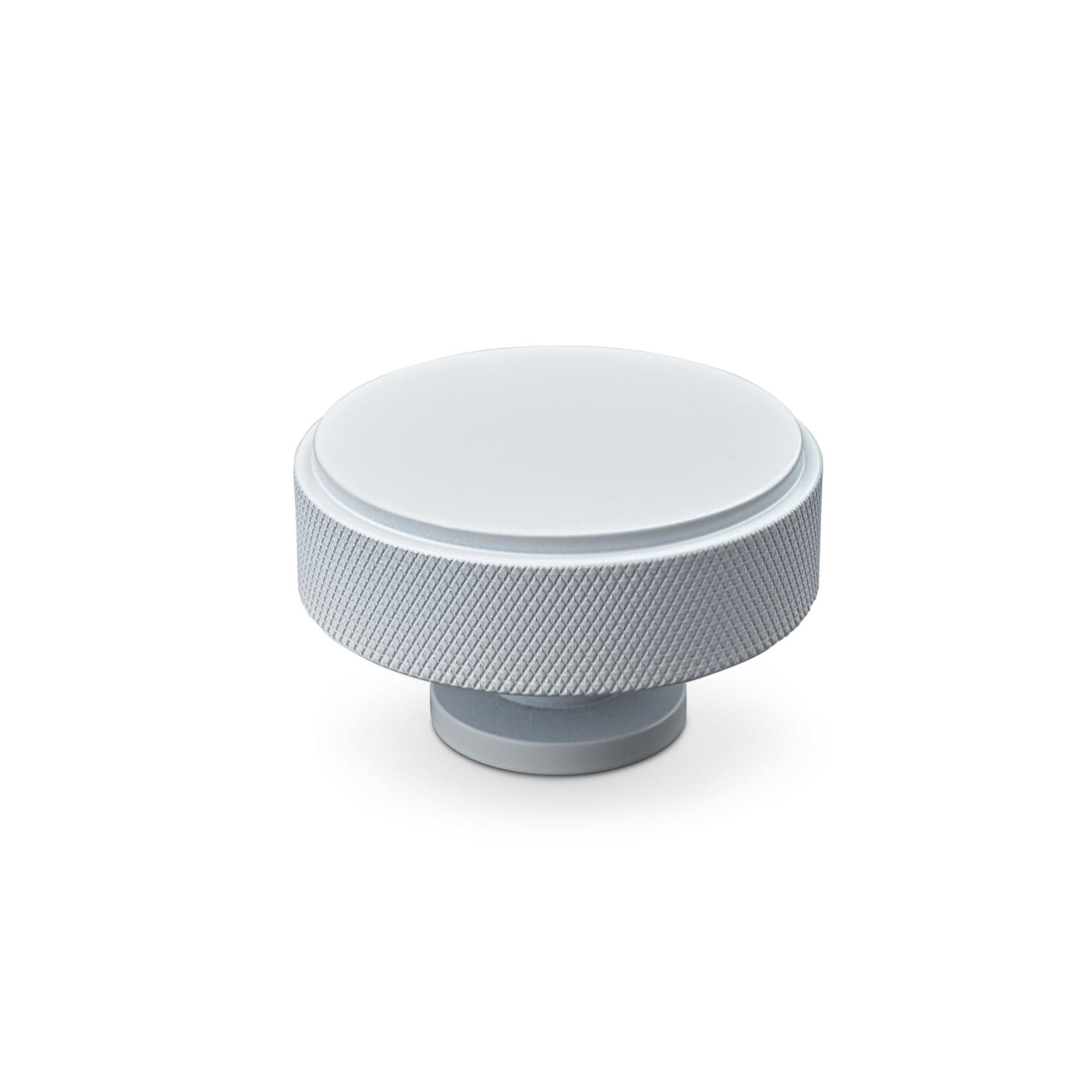 Lonato Cross Big | Knop i Mat Hvid Ø 50 mm x D 30 mm Theofils FINICC