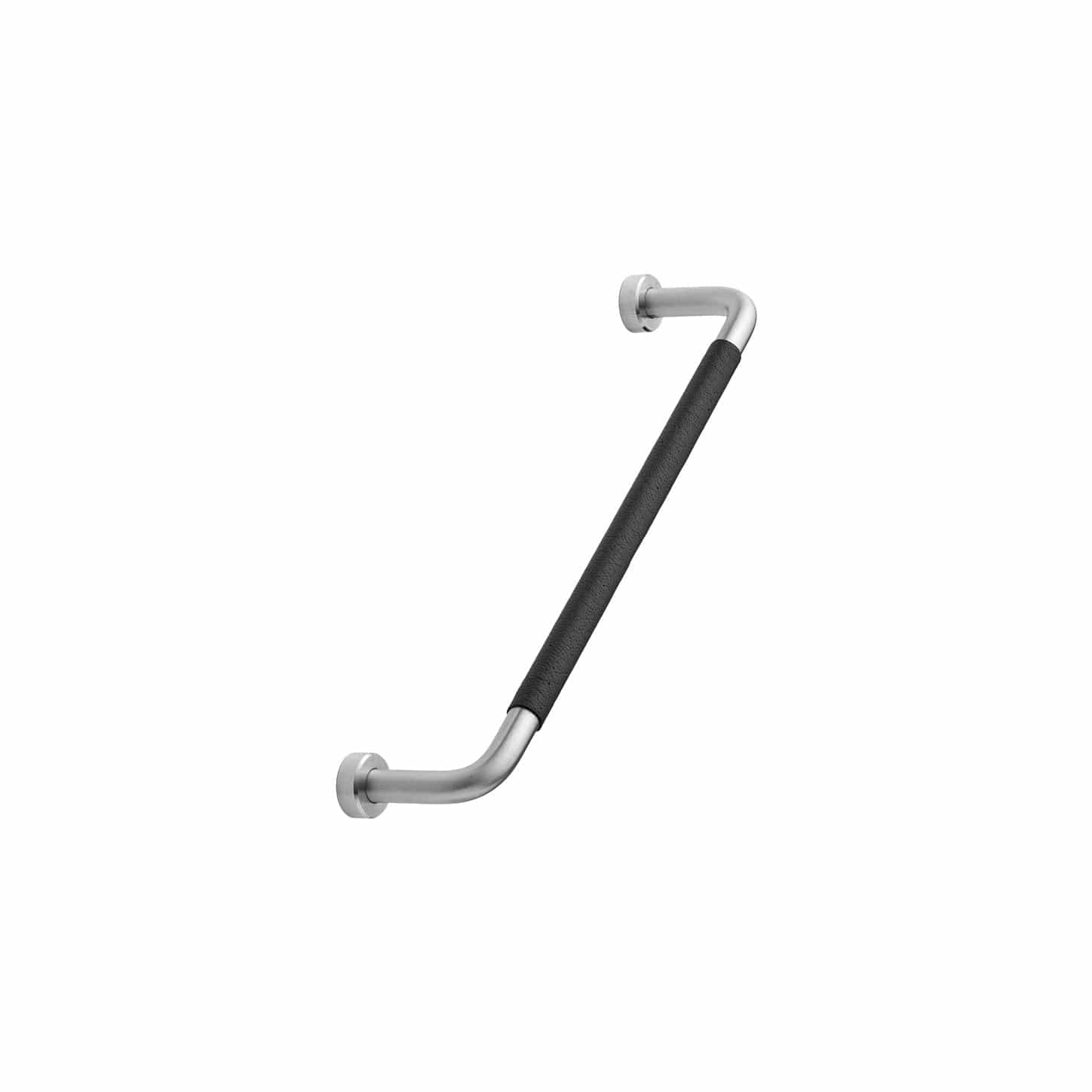 Lounge | Greb i Sort Læder / Rustfrit Stål Finish L 174 mm (C/C: 160 mm) Furnipart FP-240330160-102/25 FINICC