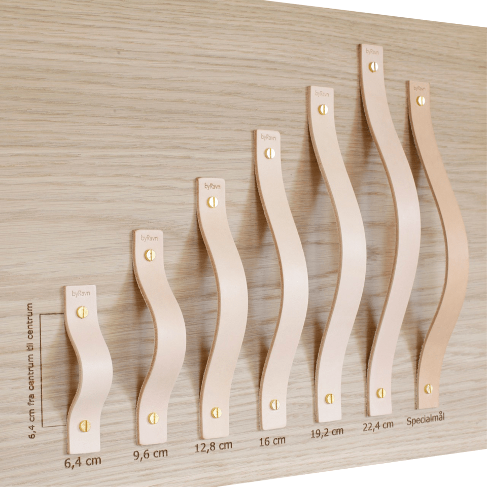 M2 | Lædergreb i Cognac Læder / Sort Skrue byRavn FINICC