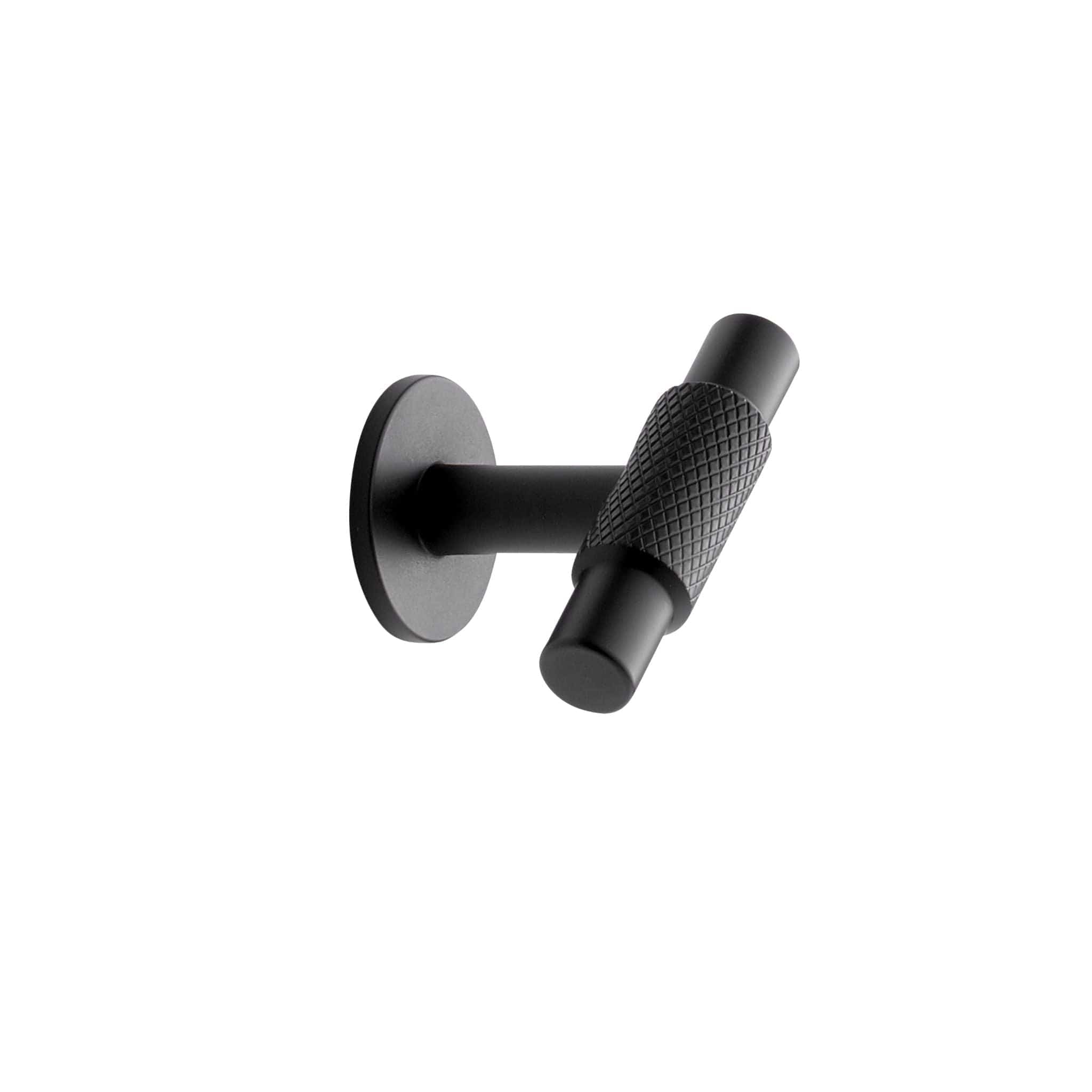 Manor T-Bar | Greb/Knop i Mat Sort med bagplade L 54 mm x D 39 mm Furnipart FP-549120054-99 FINICC