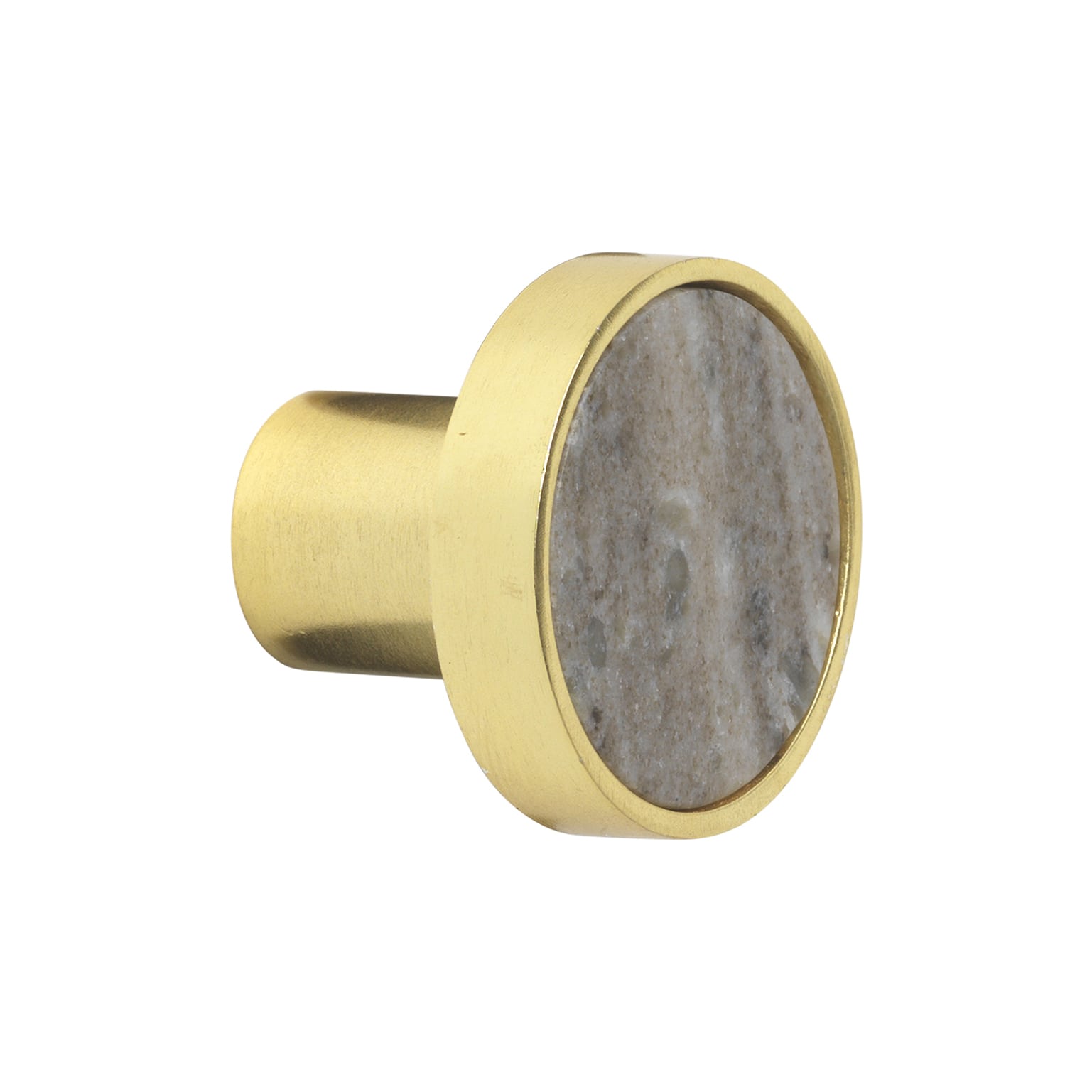 Marble Beige | Knage i Marmor / Guld Finish S (Ø 50 mm x D 43 mm) Cozy Living CL-6030 FINICC