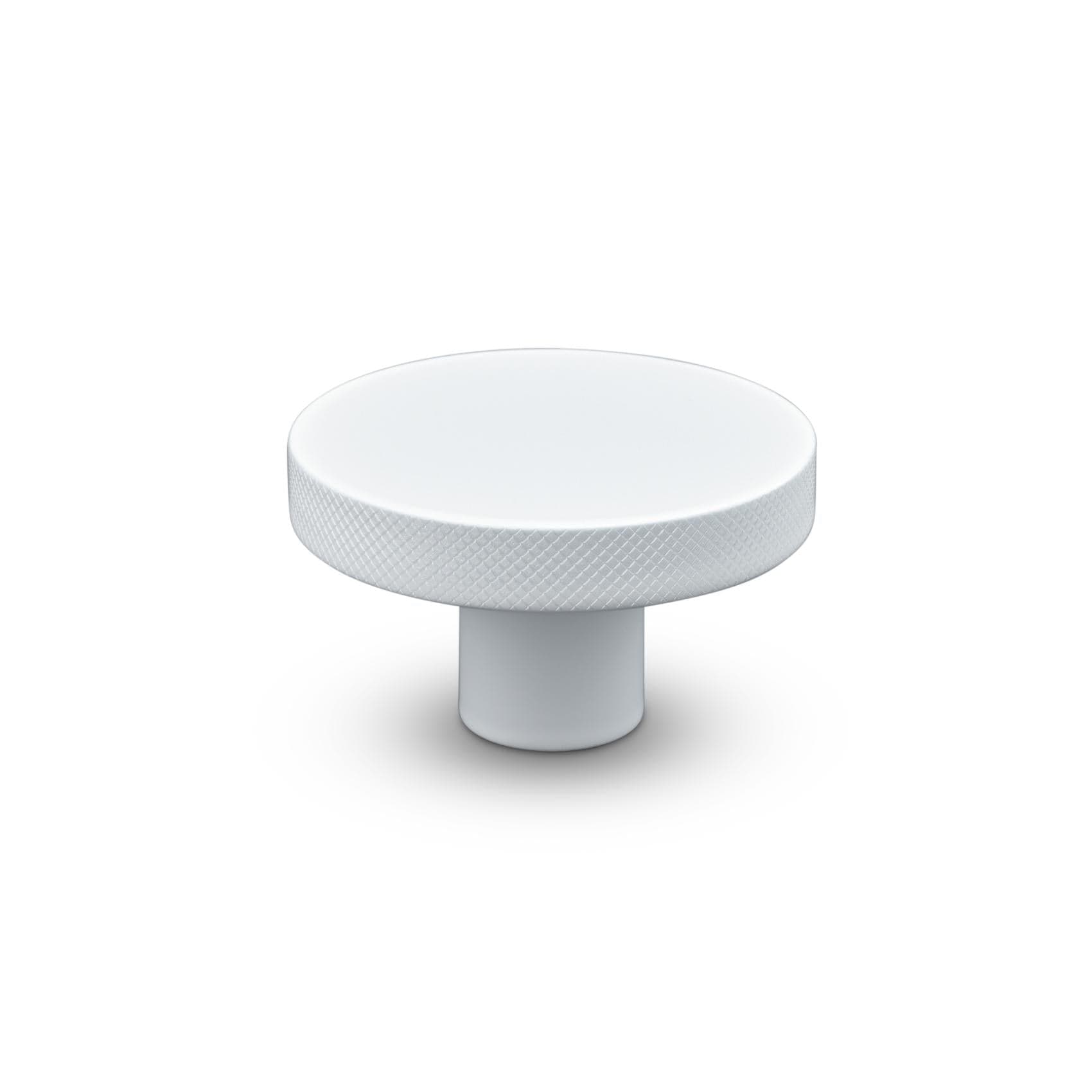 Monza Cross | Knop i Mat Hvid Ø 42 mm x D 25 mm Theofils FINICC