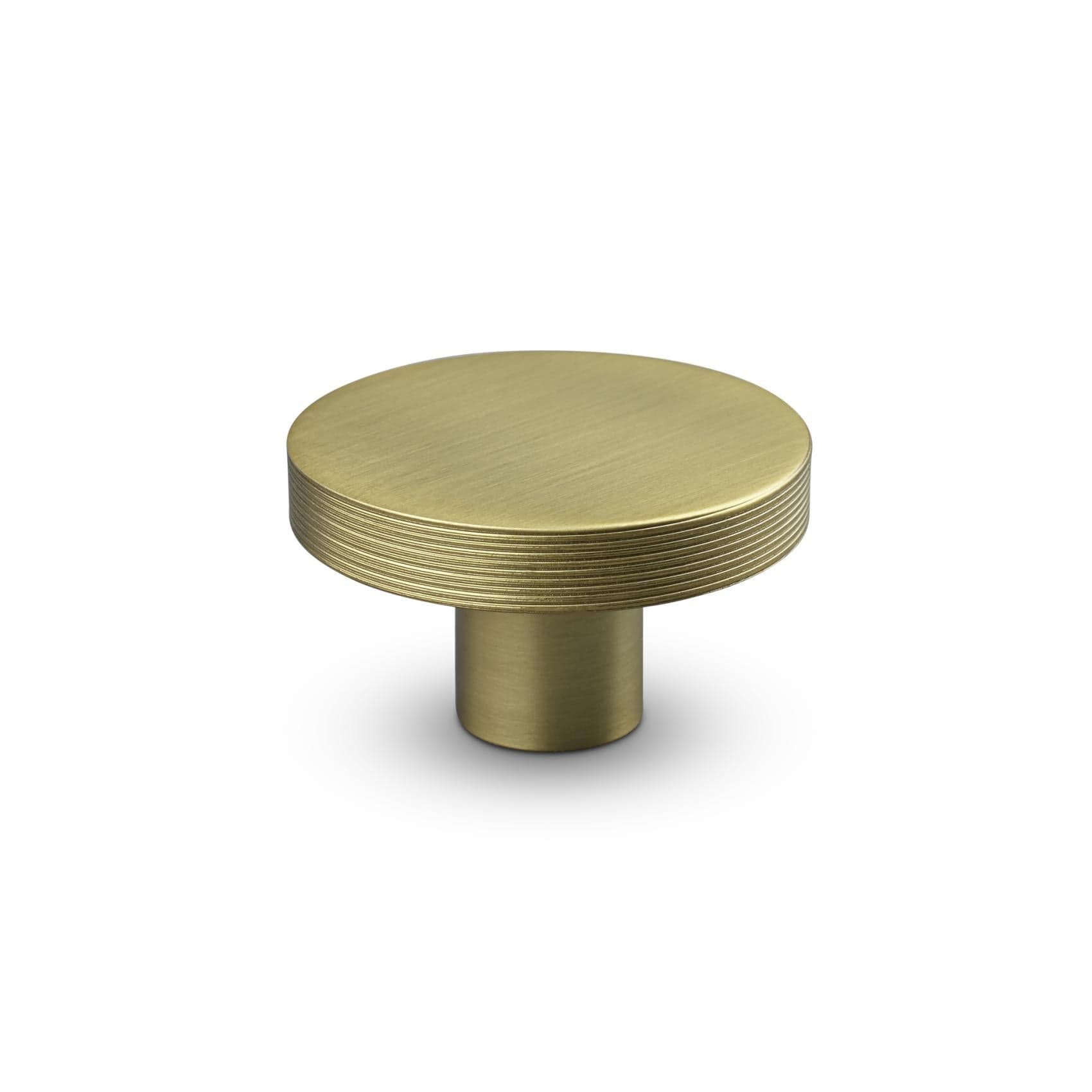 Monza Stripe | Knop i Mat Messing Ø 42 mm x D 25 mm Theofils FINICC