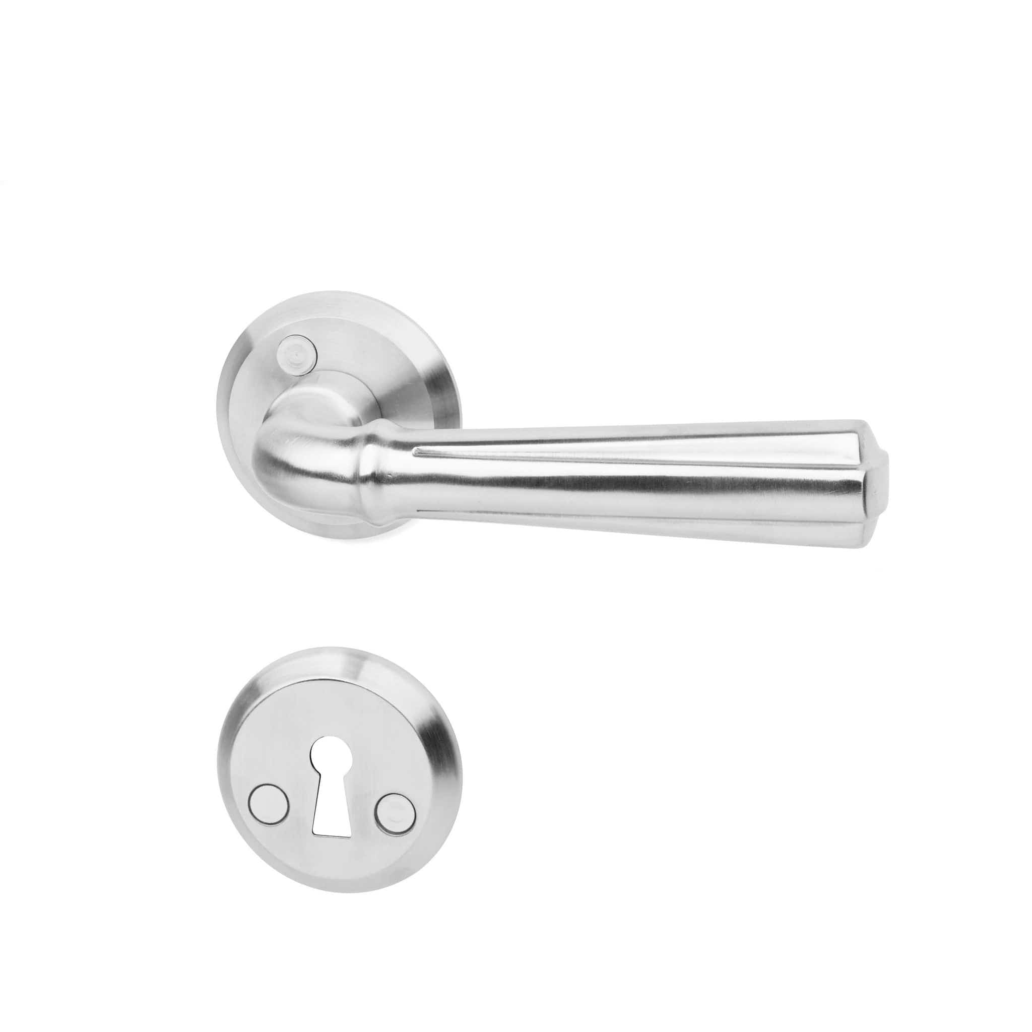 Orlando | Dørhåndtag i Rustfrit Stål inkl nøgleskilte L 133 mm (C/C 30 mm) Habo HB-18206 FINICC