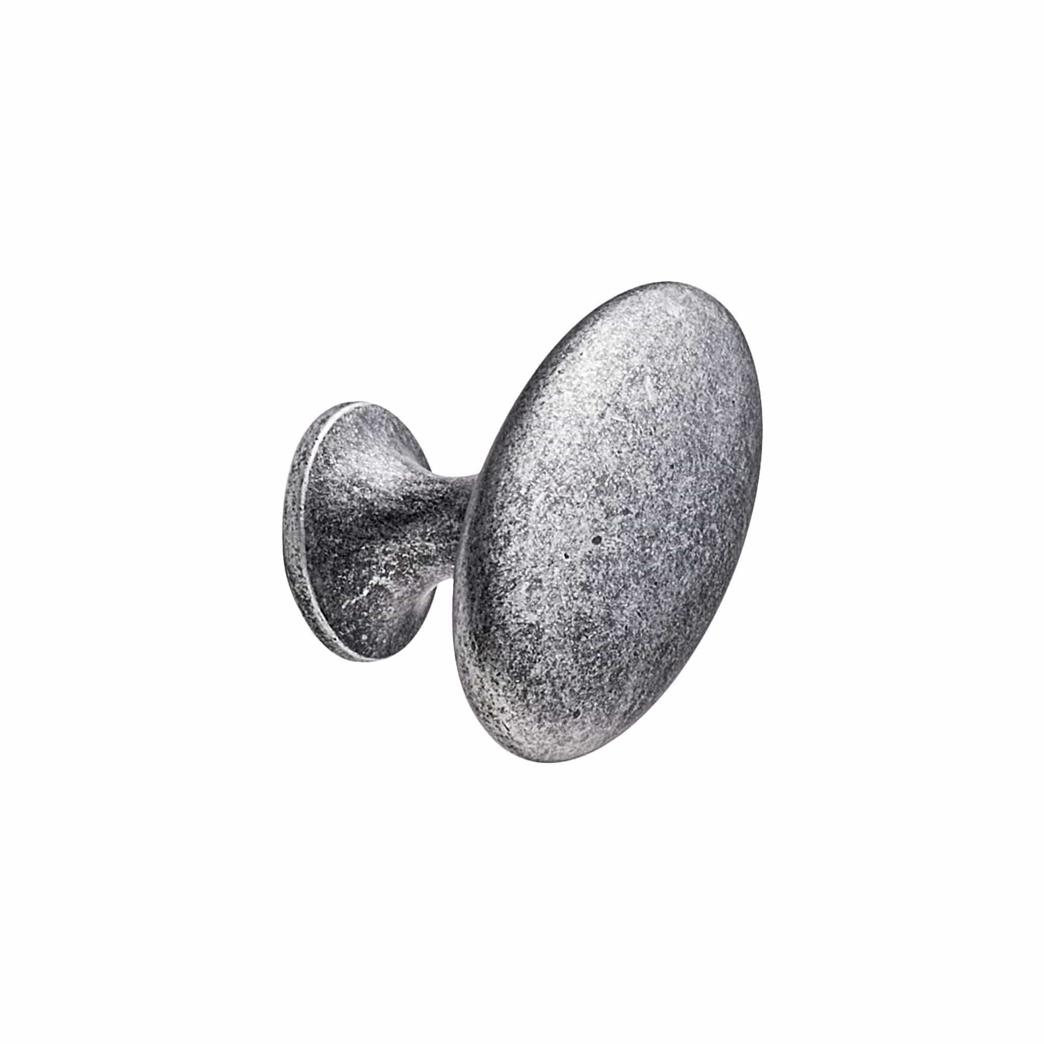 Oval Simple | Knop i Antik Grå Ø 26 mm Furnipart FINICC