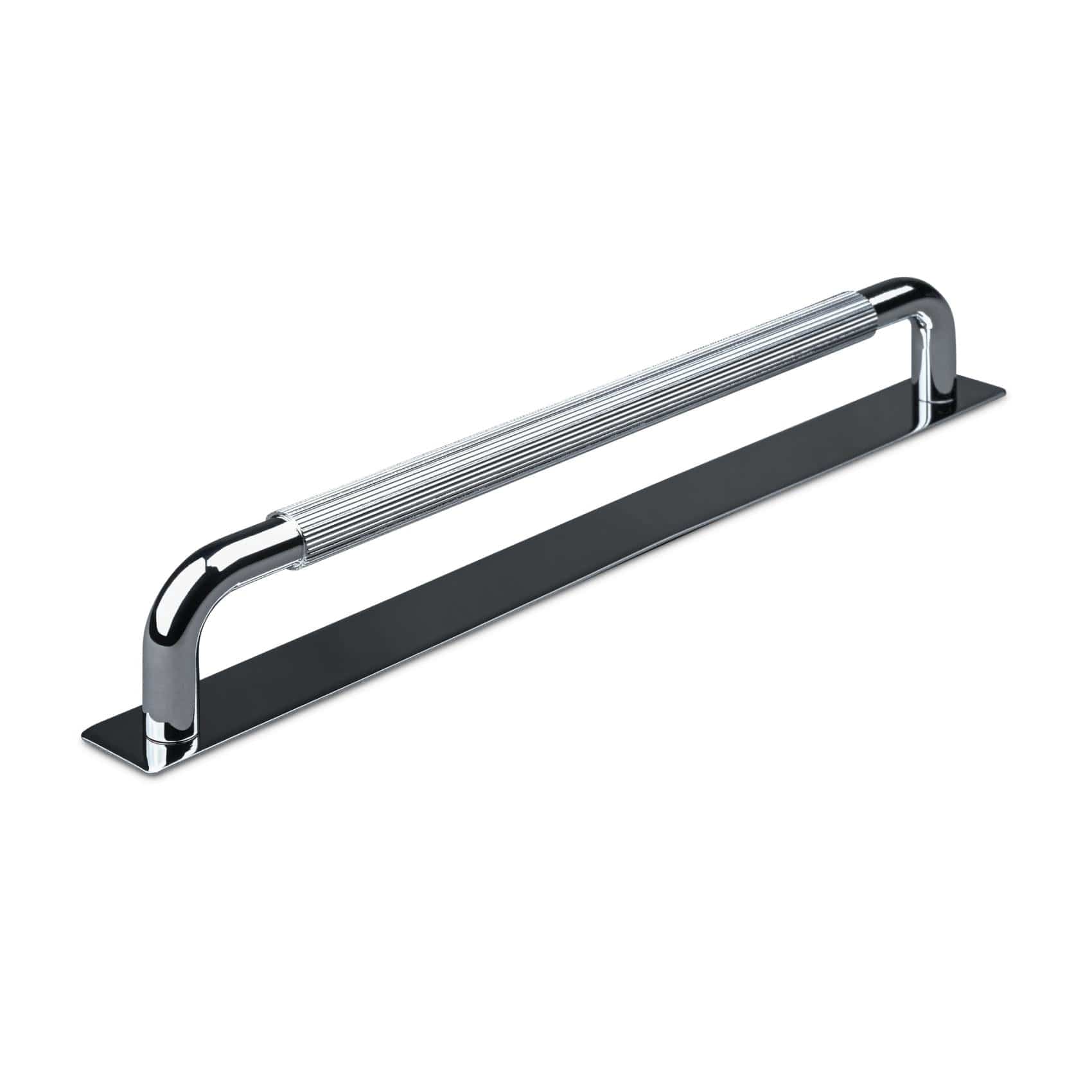 Perugia Stripe | Greb i Blank Krom med bagplade L 234 mm (C/C 224 mm) Theofils FINICC