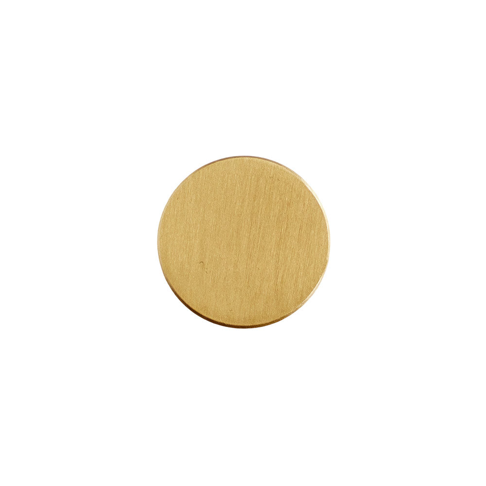 Raw | Knop/Knage i Børstet Messing Med lak Ø 23 mm x D 30 mm MOUD Home MH-210825 FINICC