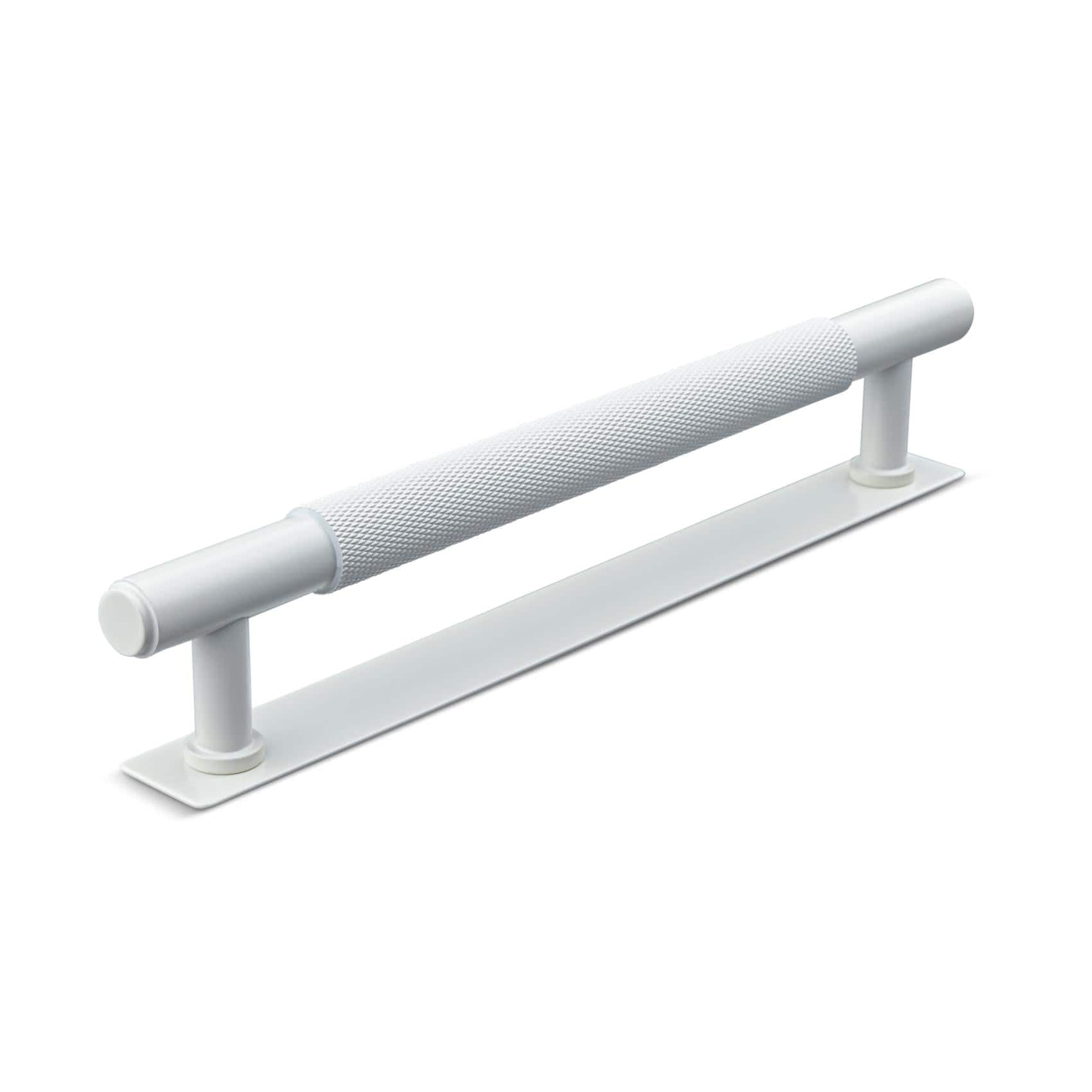 Sala Cross | Greb i Mat Hvid med bagplade L 197 mm (C/C 160 mm) Theofils FINICC