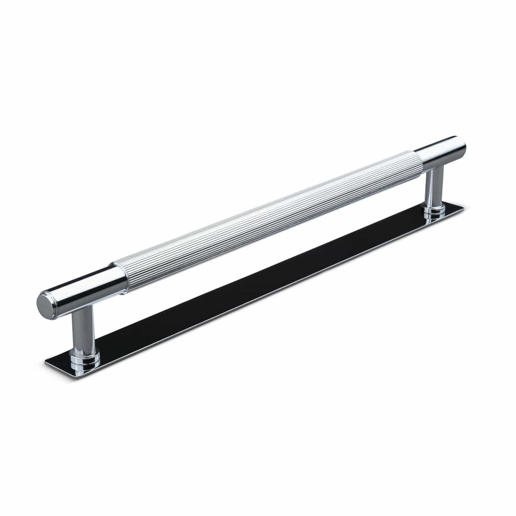 Salo Stripe | Greb i Blank Krom med bagplade L 261 mm (C/C 224 mm) Theofils FINICC