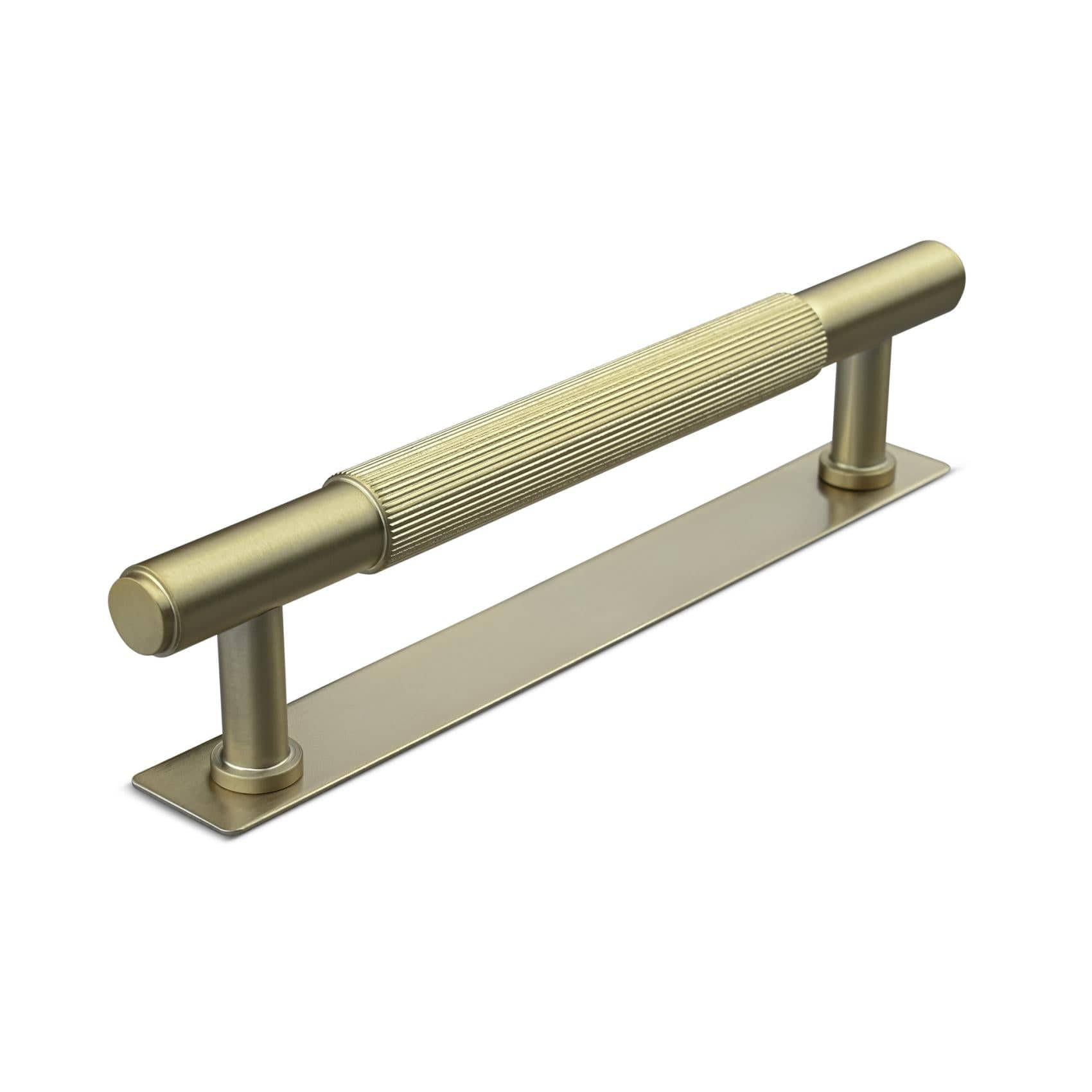 Salo Stripe | Greb i Mat Messing med bagplade L 165 mm (C/C 128 mm) Theofils FINICC