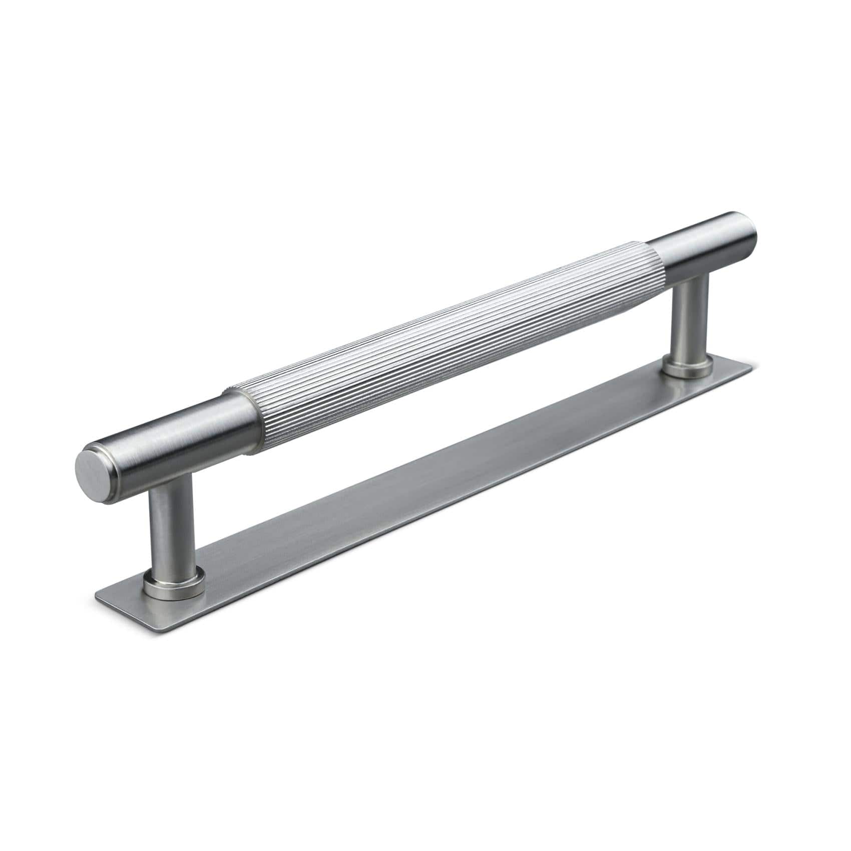 Salo Stripe | Greb i Rustfrit Stål Finish med bagplade L 197 mm (C/C 160 mm) Theofils TF-10200287-BP FINICC