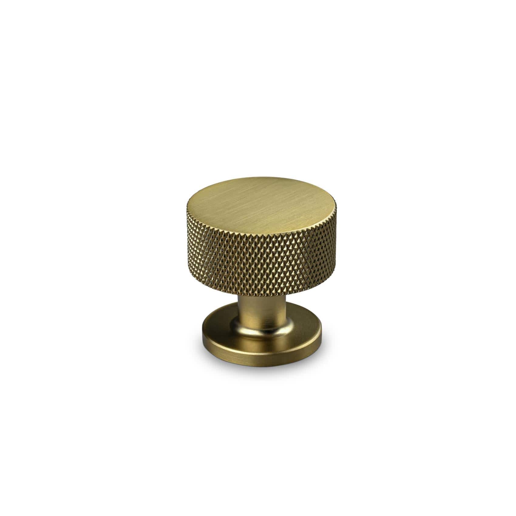 Sassari Cross | Knop i Mat Messing Ø 30 mm x D 30 mm Theofils FINICC
