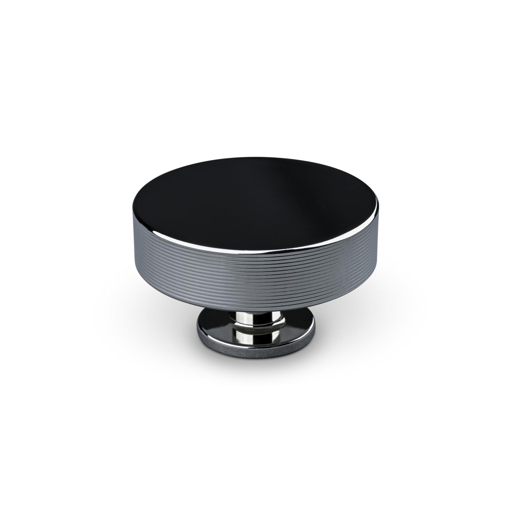 Sassari Stripe | Knop i Blank Krom Ø 50 mm x D 30 mm Theofils FINICC