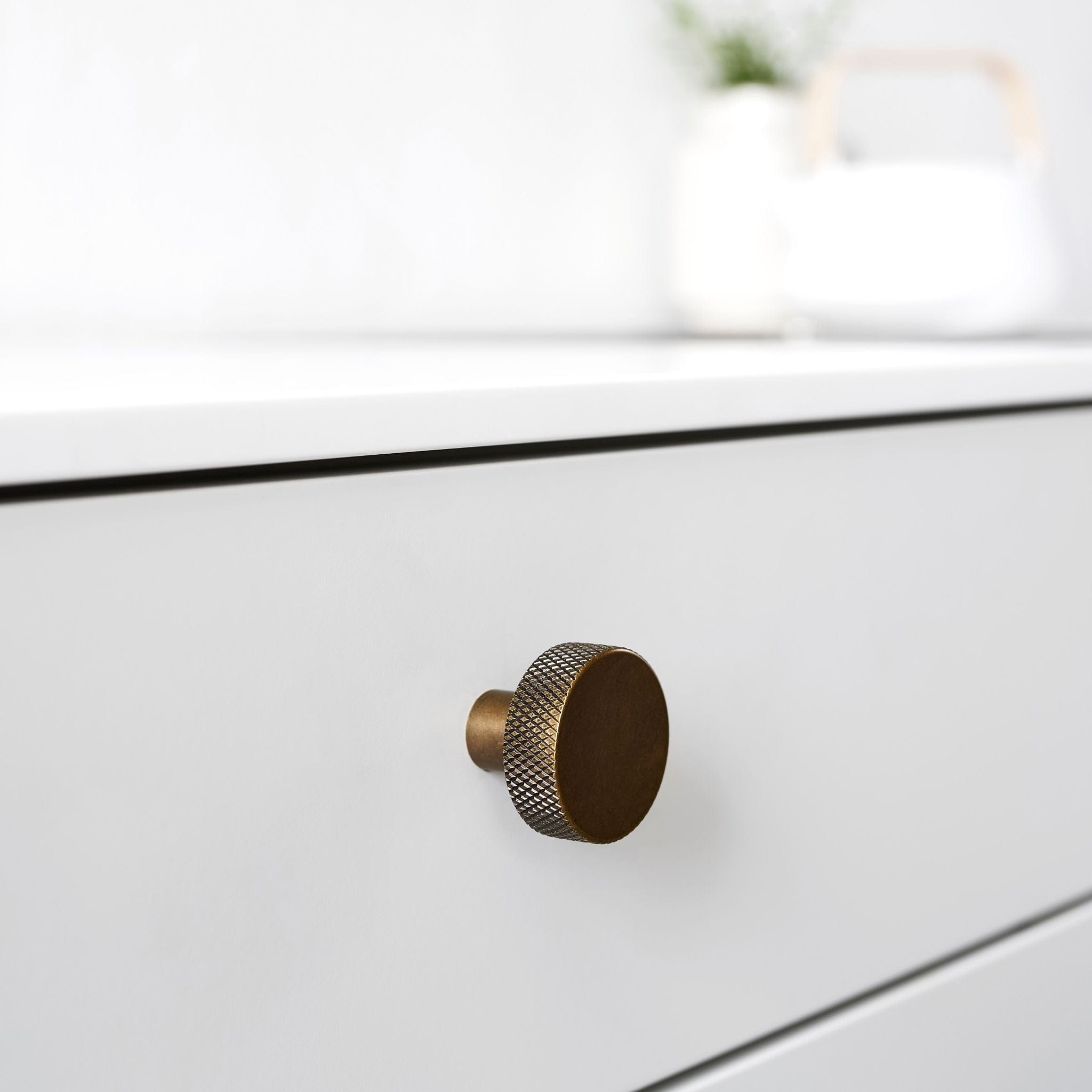 Simon | Knop i Antik Messing Ø 35 mm Furnipart FINICC