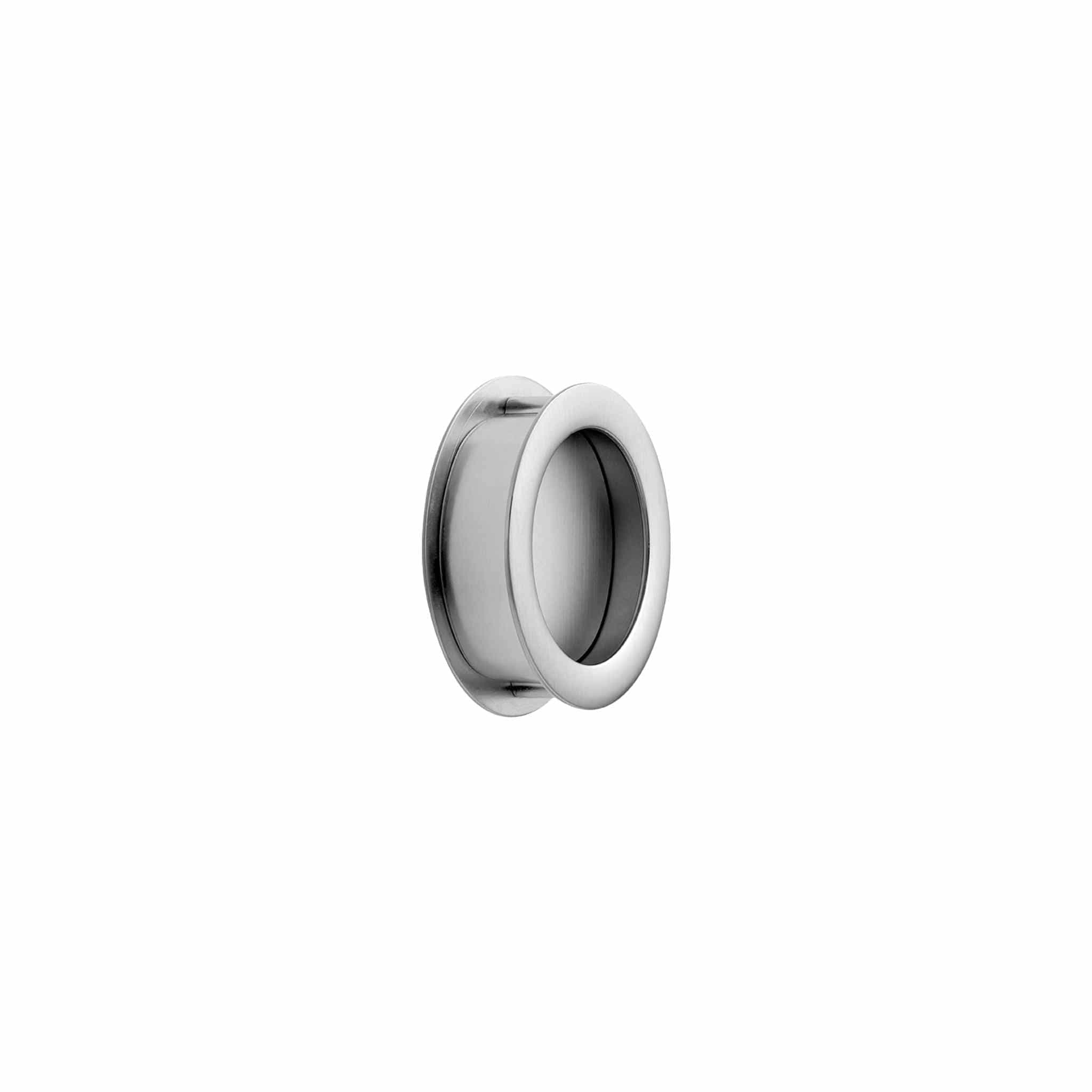 Tub Round | Greb i Rustfrit Stål Finish Ø 65 mm x D 18,7 mm Furnipart FINICC