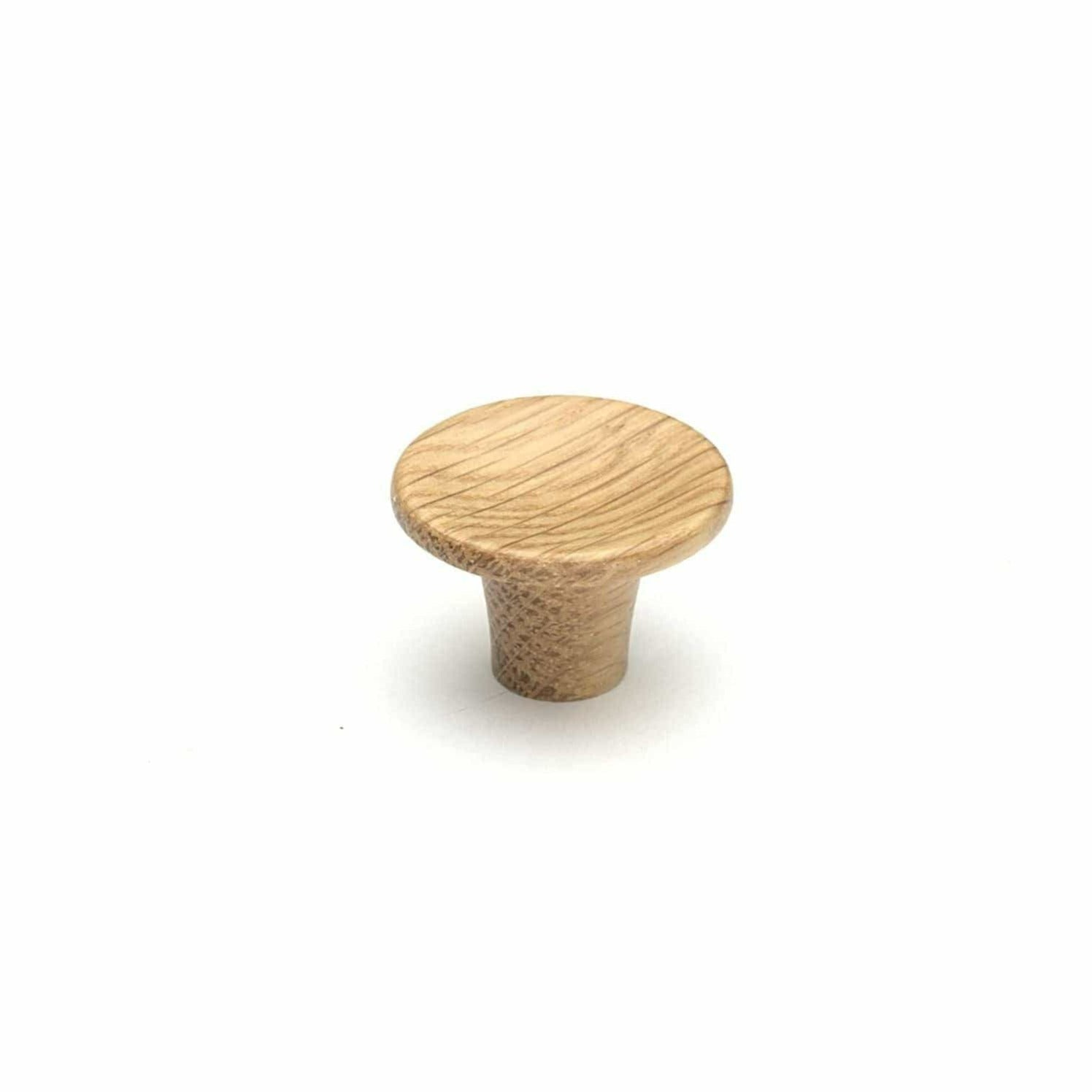 Tuba | Møbelknop eller Knage i Lakeret Eg Ø 28 mm x D 19 mm Vonsild FINICC