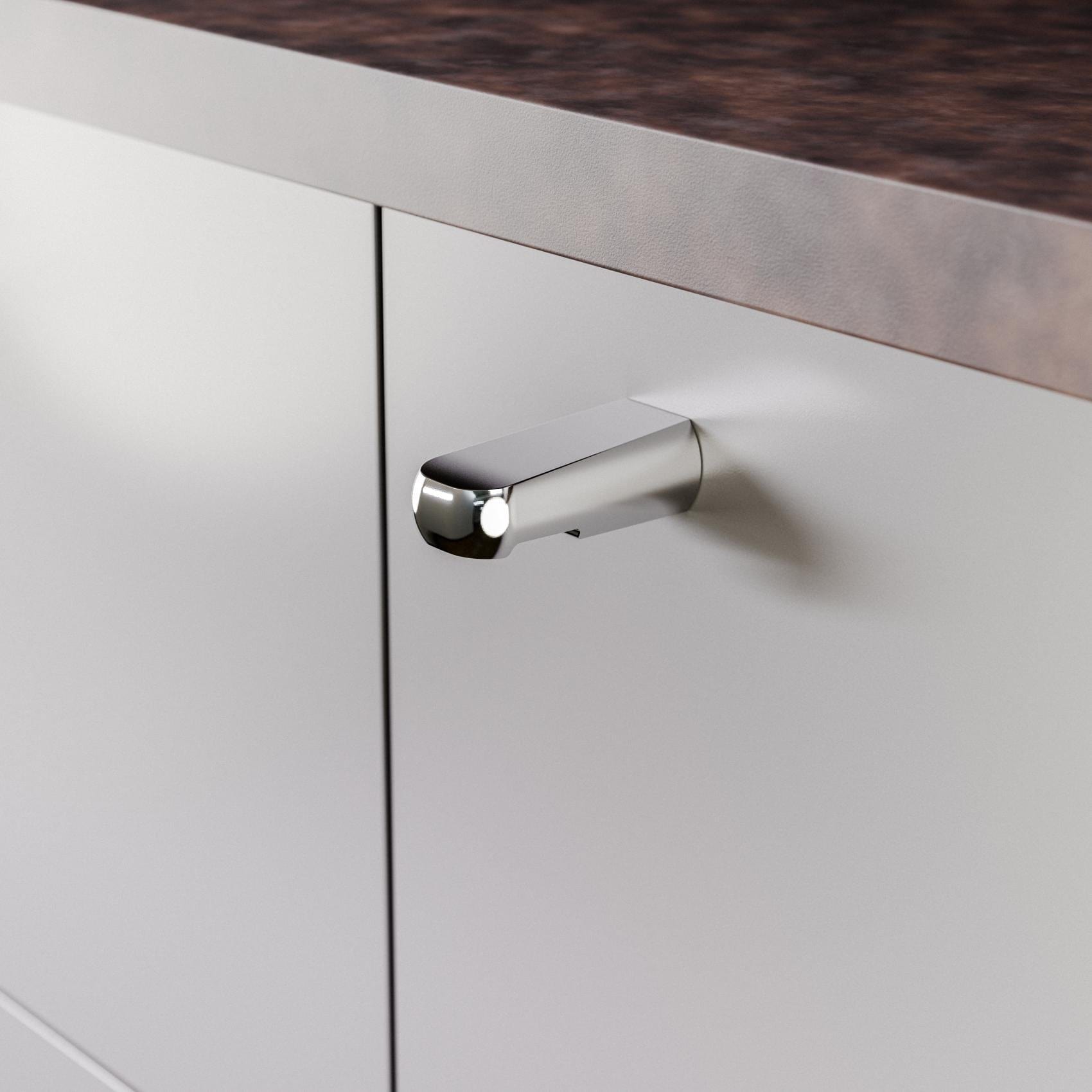 Visby | Knop i Blank Krom L 18 mm x D 40 mm Twentytwo FINICC