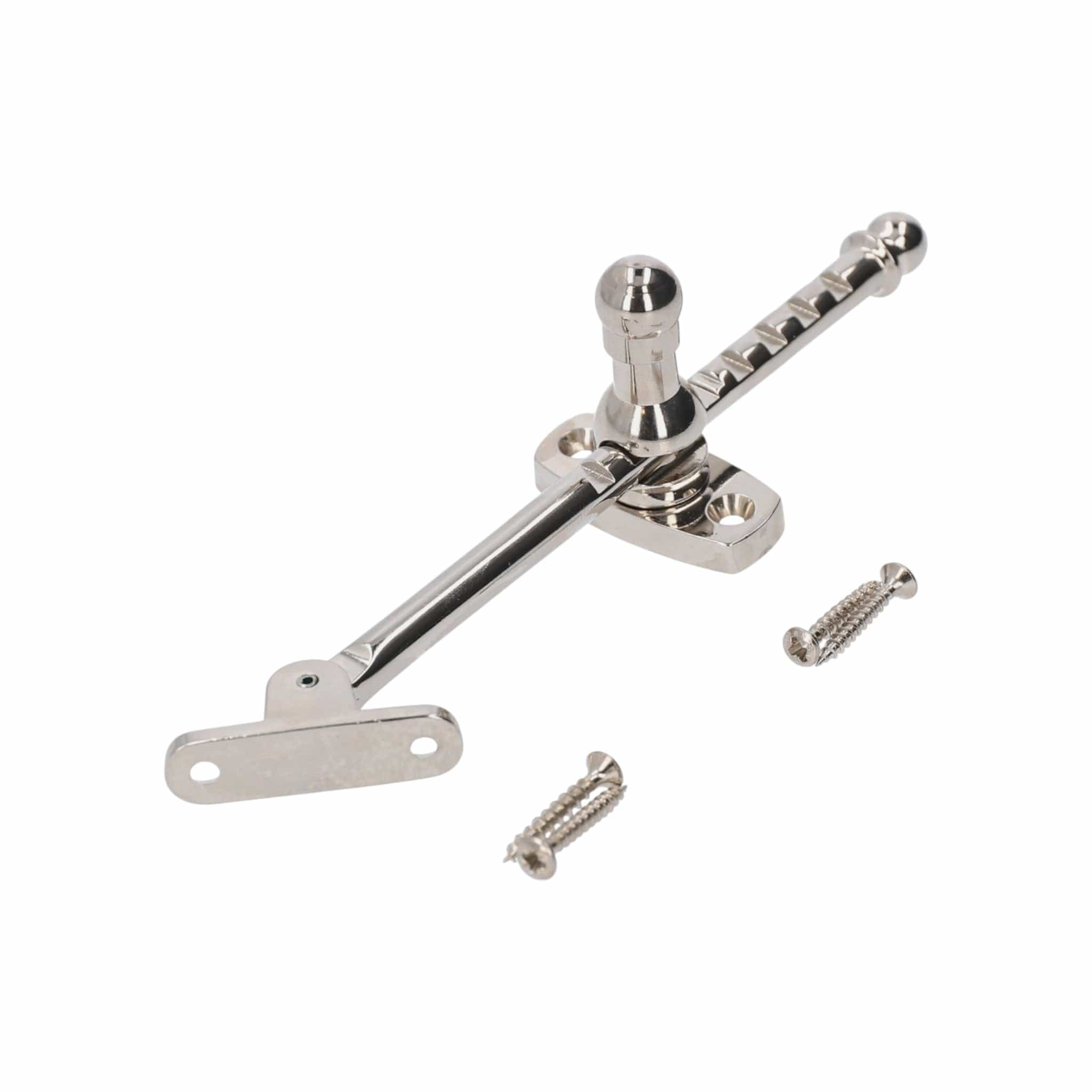 1236 | Udskyderstang i Blank Nikkel Uden lak - Udadgående L 160 mm Sibes KC-206691 FINICC