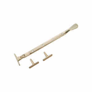 54 | Udskyderstang i Blank Messing Med lak inkl. 2 tap holdere