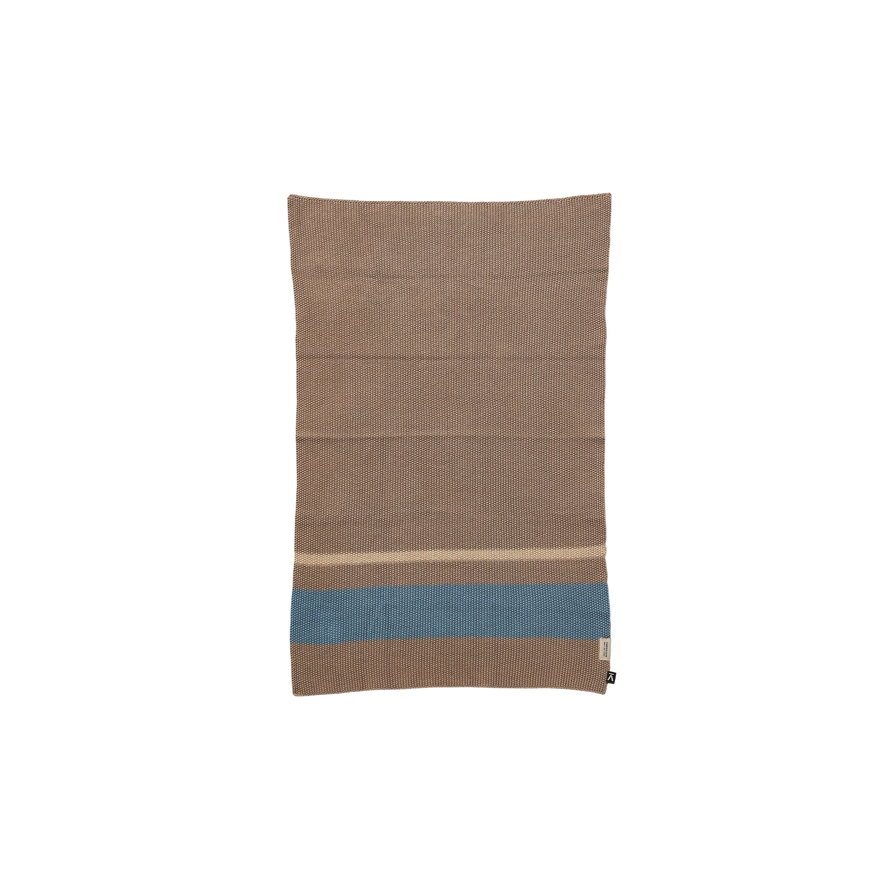 Andersen | Køkkenhåndklæde i Oat/Beige/Blå L 80 cm x B 50 cm Andersen Furniture AF4-414003 FINICC