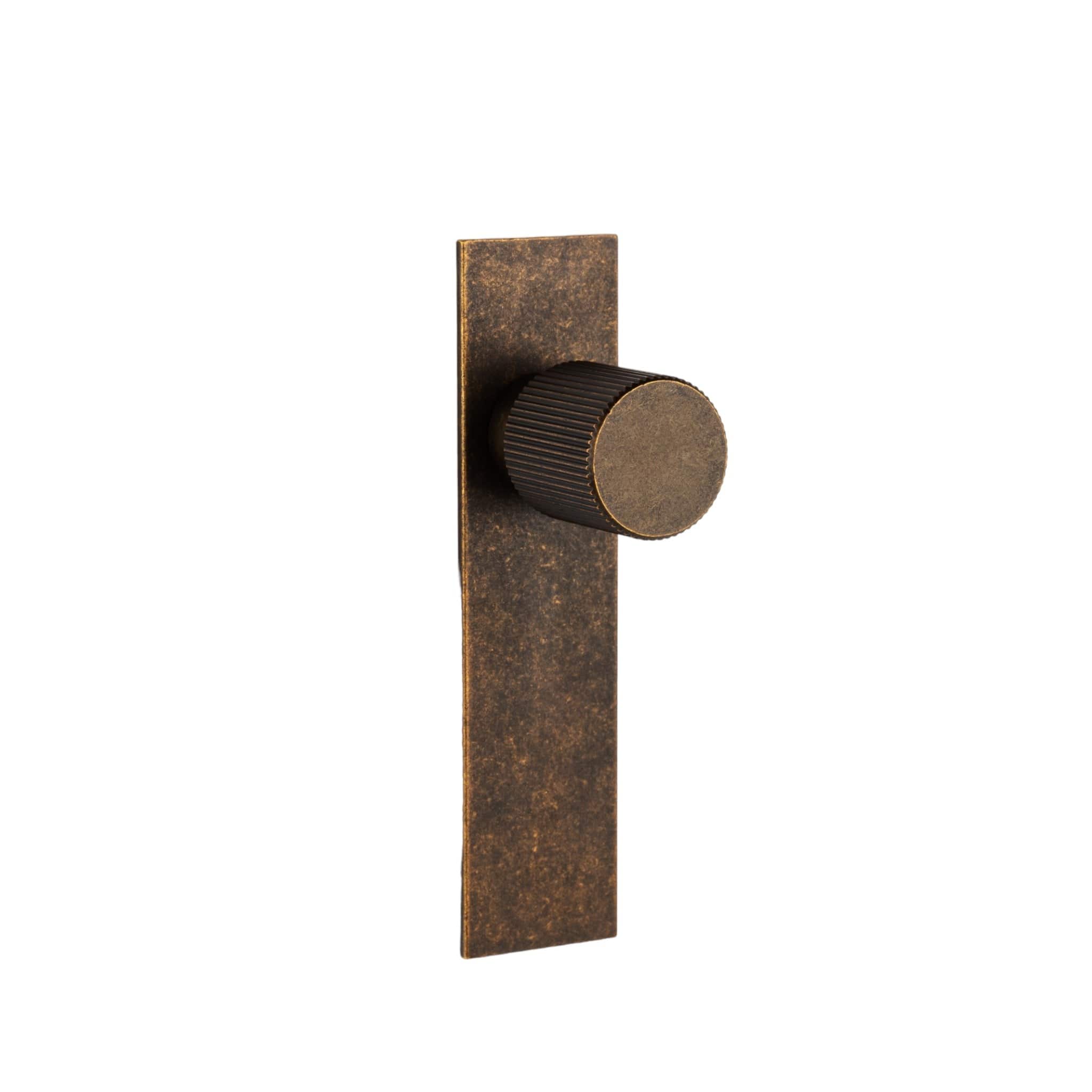 Arpa Plate | Knop i Antik Messing L 100 mm x D 33 mm Viefe FINICC