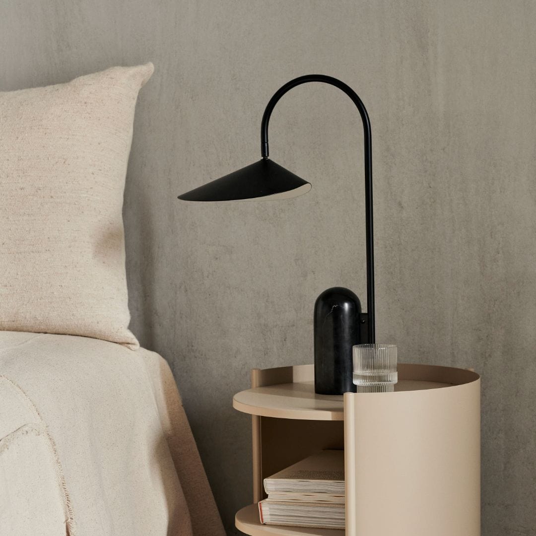 Arum Portable Lamp - Black ferm LIVING FL-1104269284 FINICC