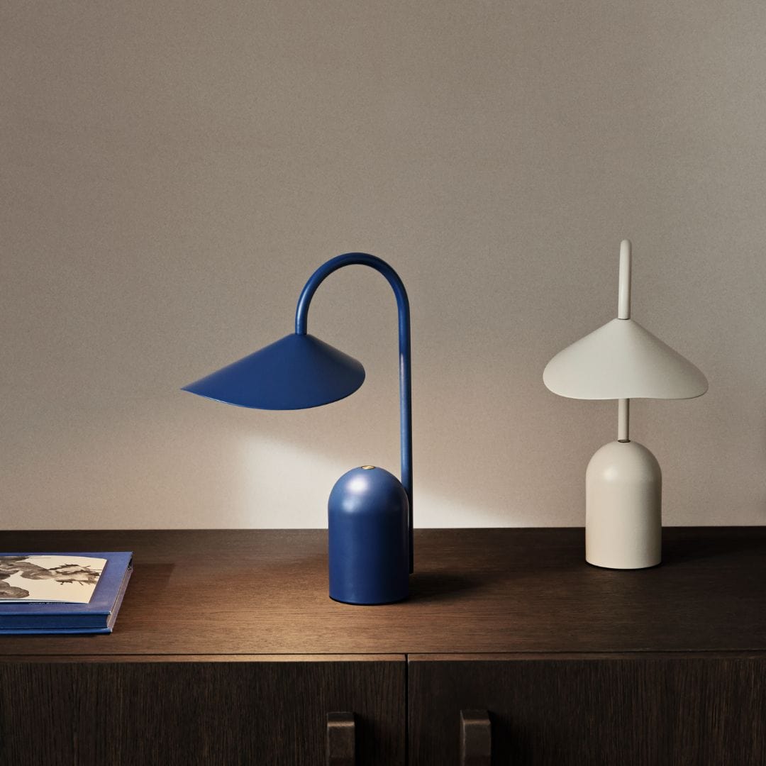 Arum Portable Lamp - Bright Blue ferm LIVING FL-1104269288 FINICC