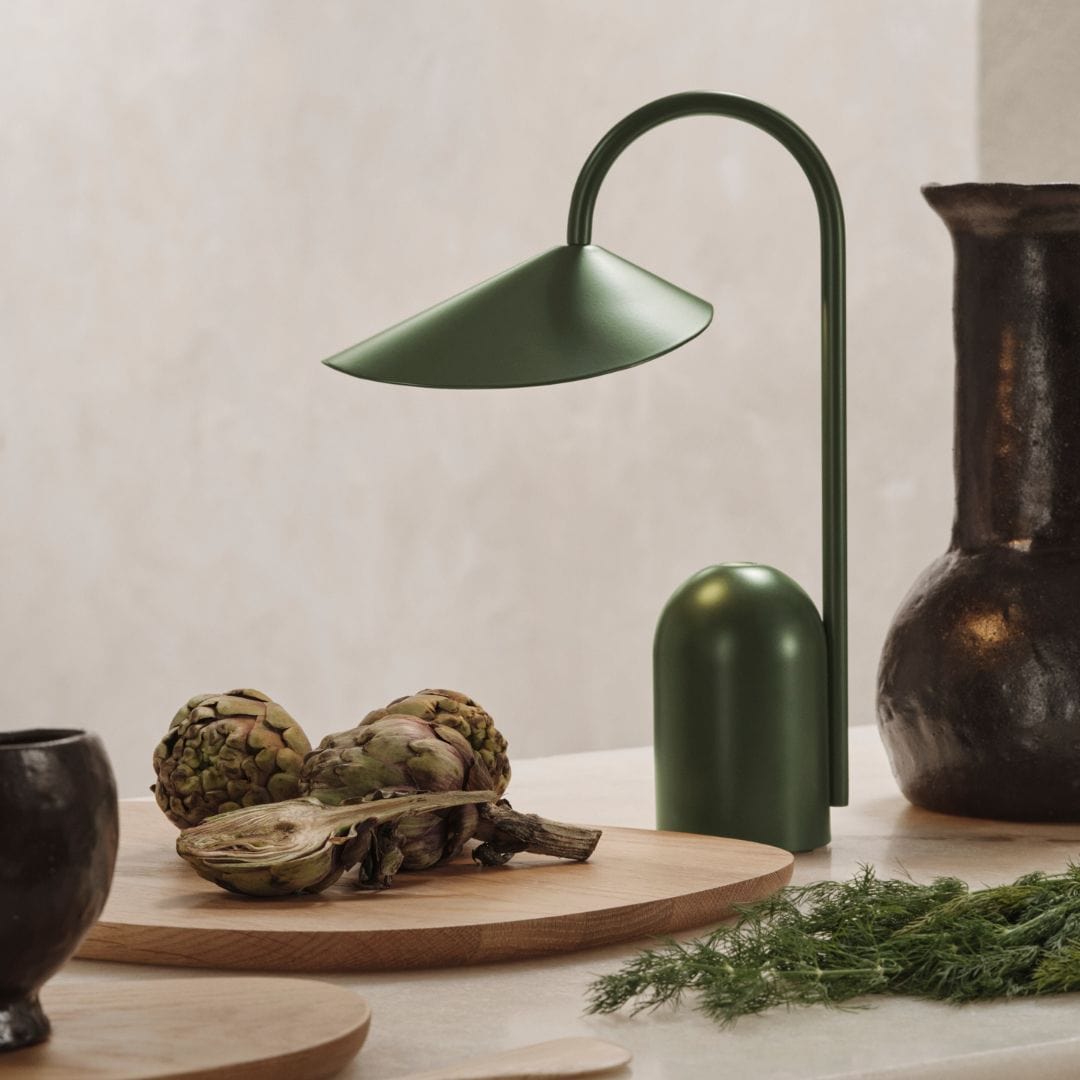 Arum Portable Lamp - Grass Green ferm LIVING FL-1104269287 FINICC