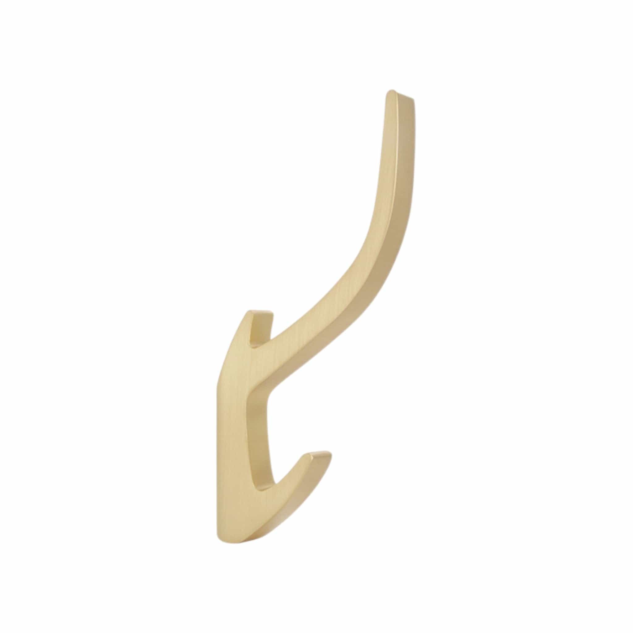 Aura Dobbelt | Knage i Børstet Guld H 150 mm x D 71 mm SIRO SR-2432/ZN87 FINICC