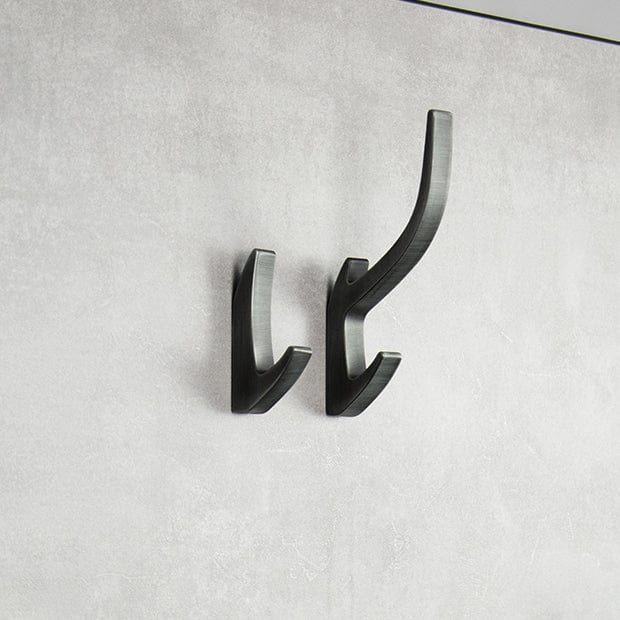 Aura Dobbelt | Knage i Mat Sort H 150 mm x D 71 mm SIRO SR-2432/PB12 FINICC