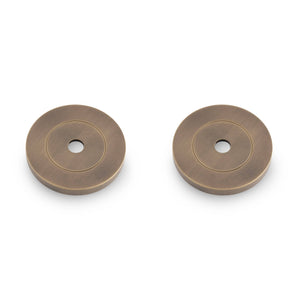 Bagplade til Pull Bars i Antik Messing (Matcher Spitfire Hammered Pull Bar)