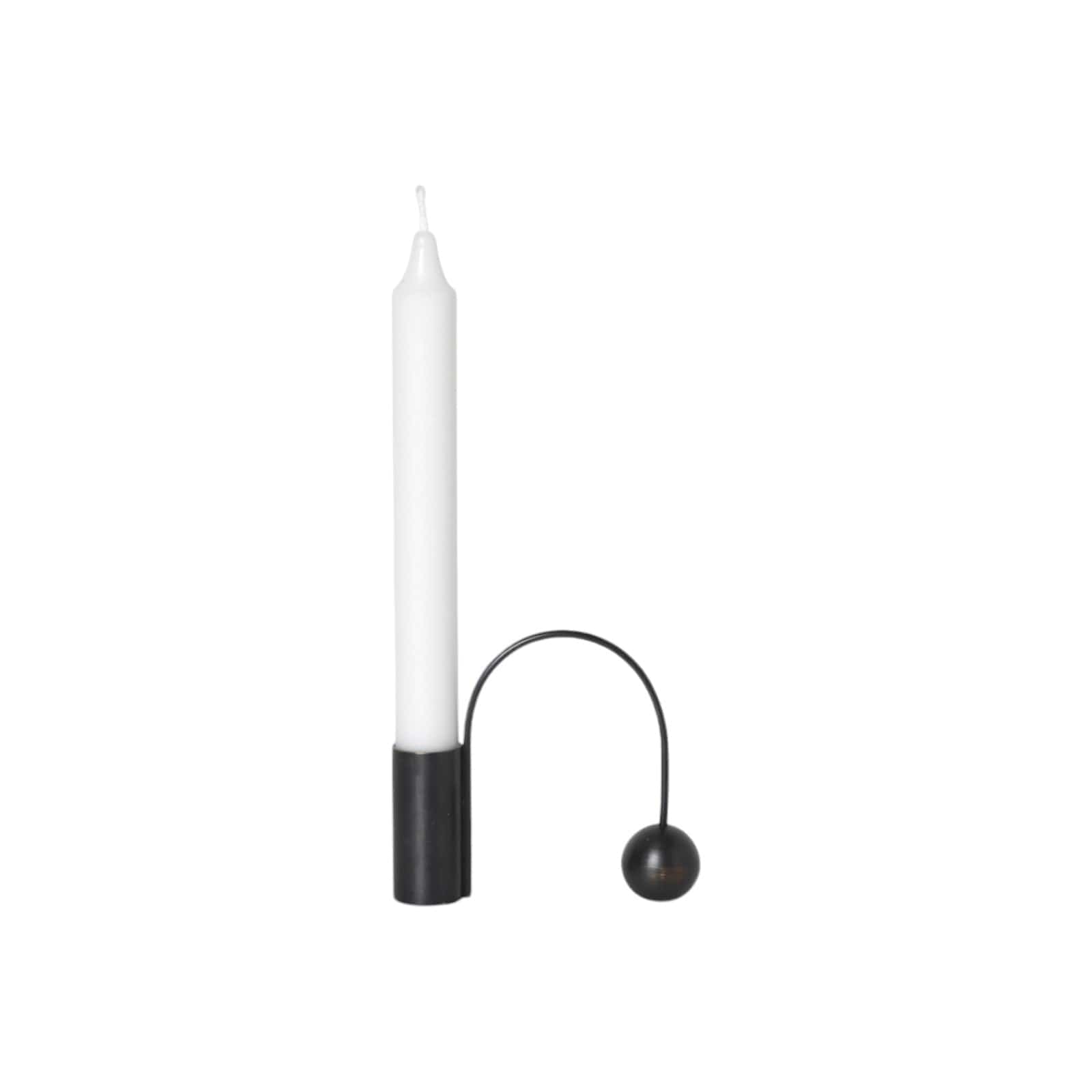 Balance Candle Holder - Black Brass ferm LIVING FL-5753 FINICC