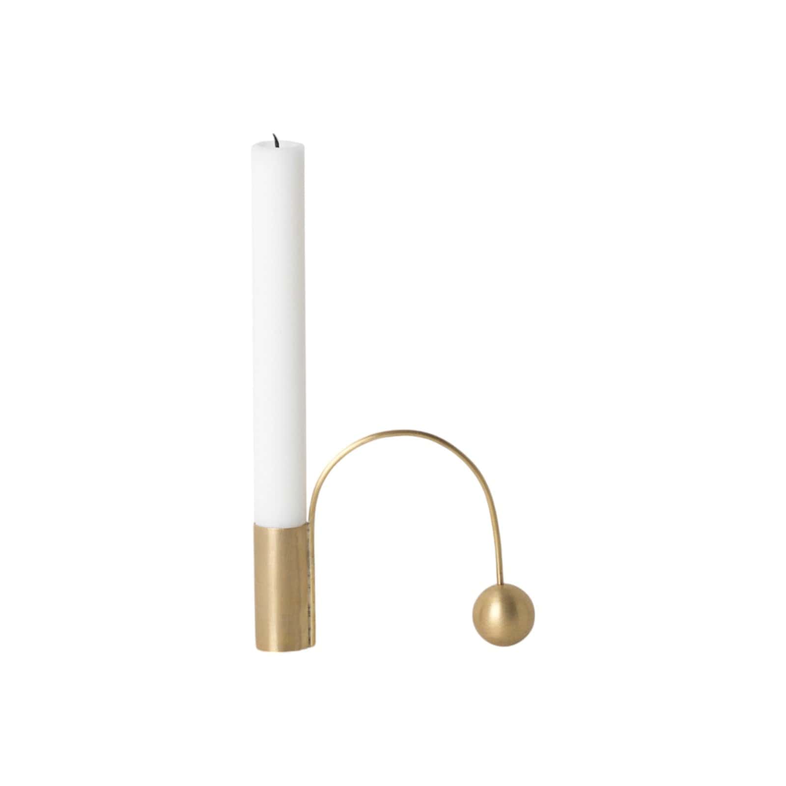 Balance Candle Holder - Brass ferm LIVING FL-5735 FINICC