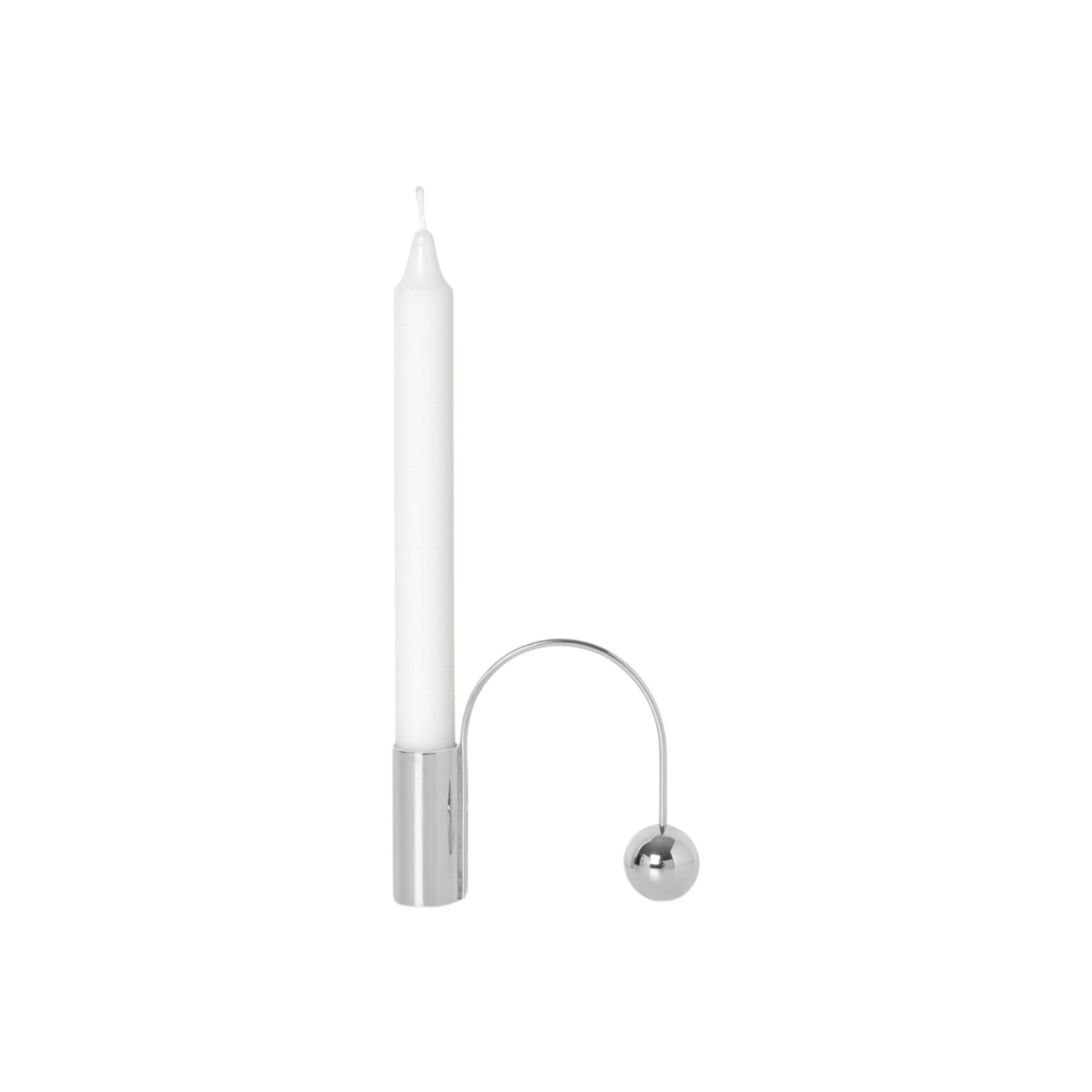 Balance Candle Holder - Chrome ferm LIVING FL-5755 FINICC