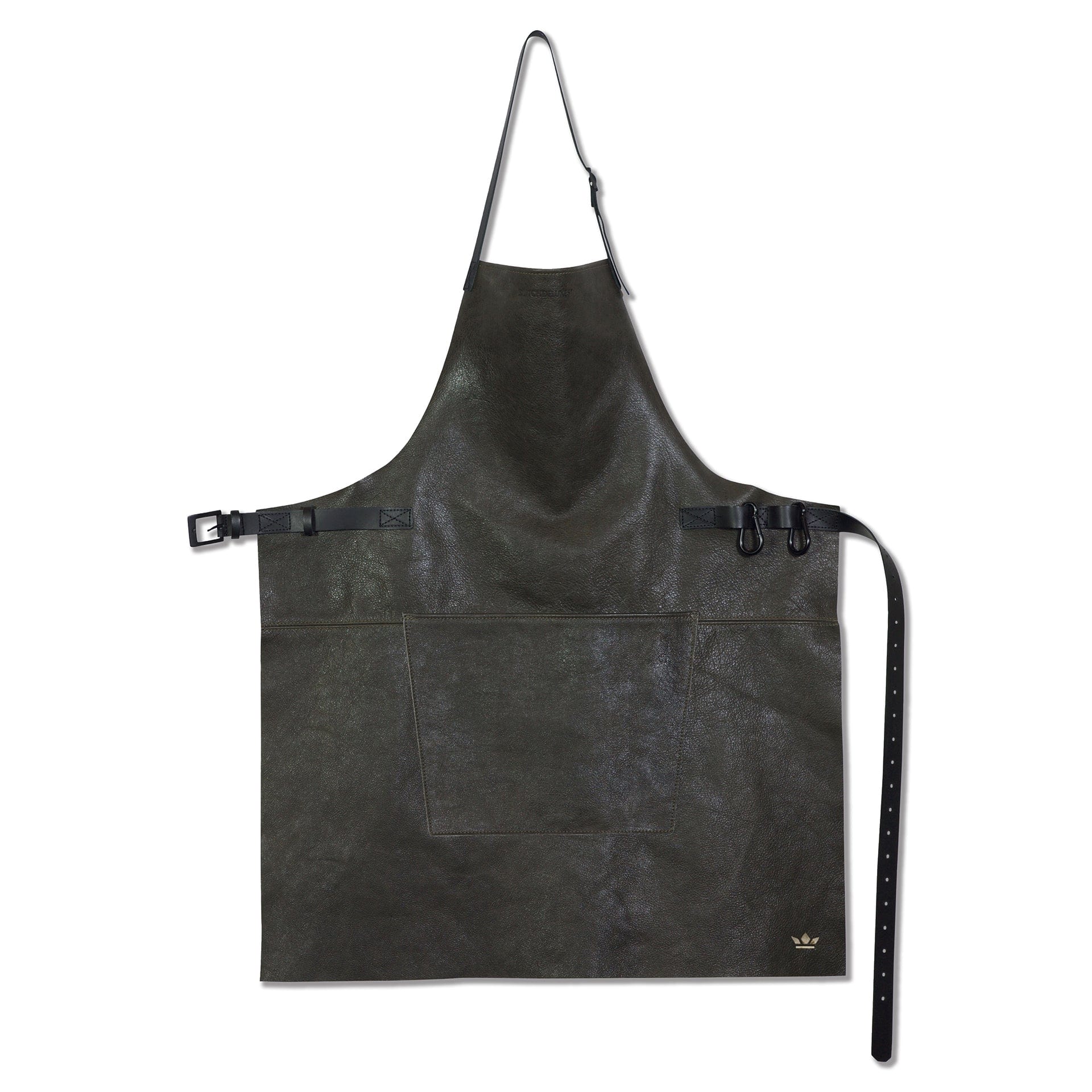 BBQ | Forklæde i Vintage Grey Full Grain læder Dutchdeluxes DD-AA-BS-VG FINICC