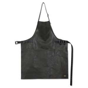 BBQ | Forklæde i Vintage Grey Full Grain læder